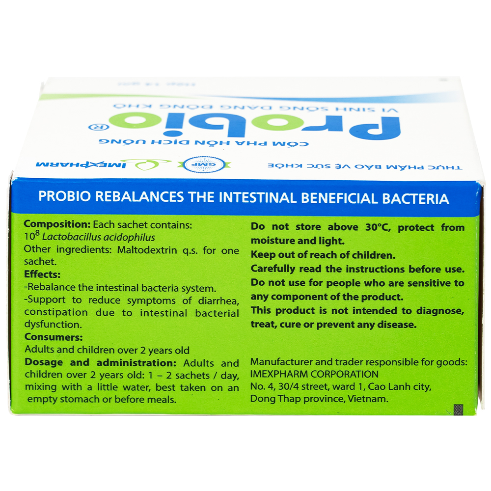 Cốm hỗ trợ tiêu hóa Probio(14 gói)