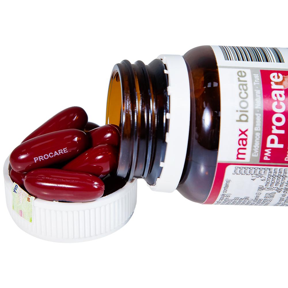 Thuốc PM Procare Catalent bổ sung DHA, EPA, Vitamin và khoáng chất (30 viên)