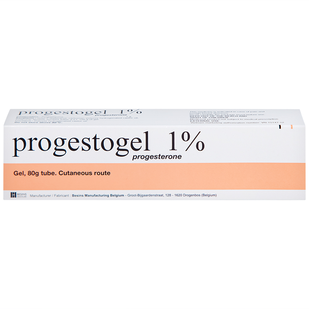 Gel Progestogel 1% Kolmar điều trị các bệnh vú lành tính (80g)