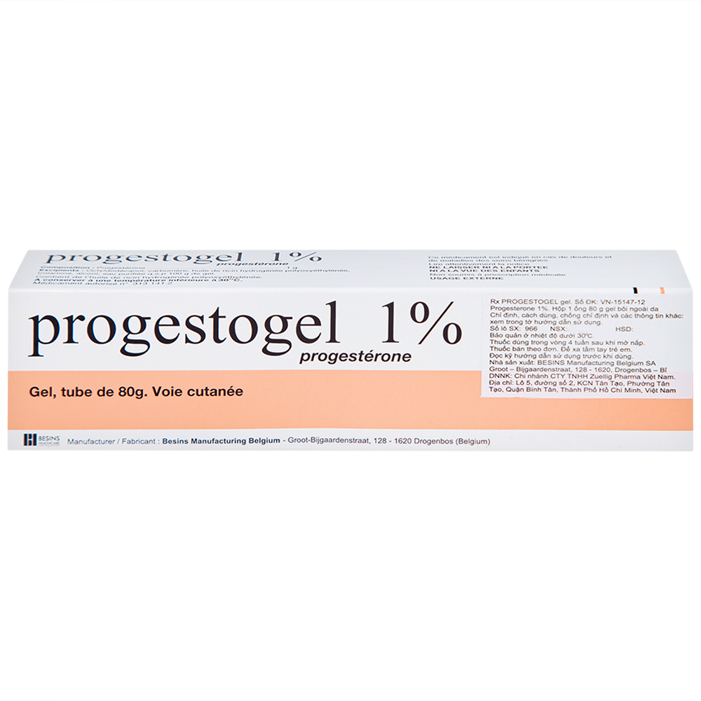 Gel Progestogel 1% Kolmar điều trị các bệnh vú lành tính (80g)