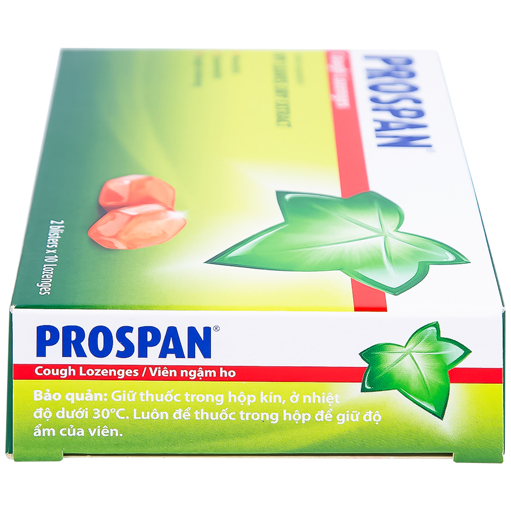 Viên ngậm ho Prospan Engelhard điều trị viêm đường hô hấp cấp (2 vỉ x 10 viên)