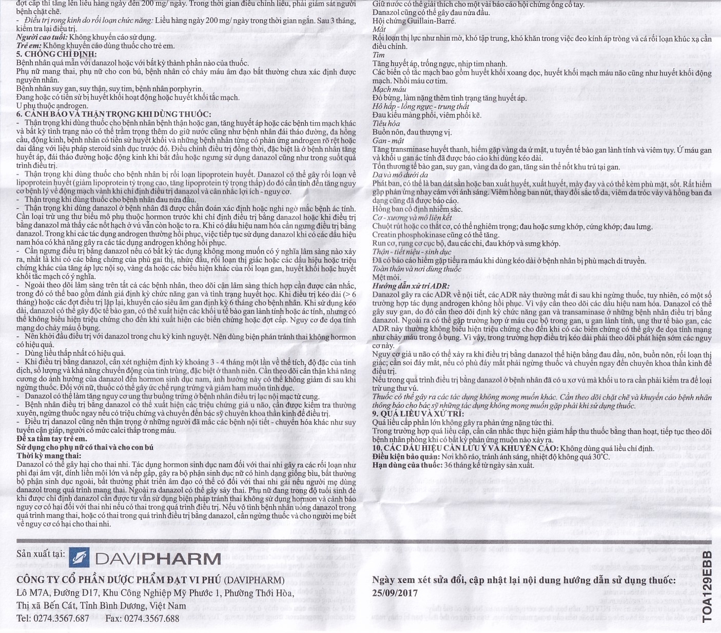 Thuốc Puyol 200mg Davipharm điều trị lạc nội mạc tử cung (3 vỉ x 10 viên)