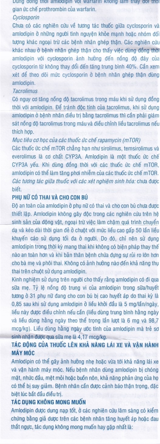 Thuốc Pyme-Am5 Pymepharco điều trị tăng huyết áp (10 vỉ x 14 viên)