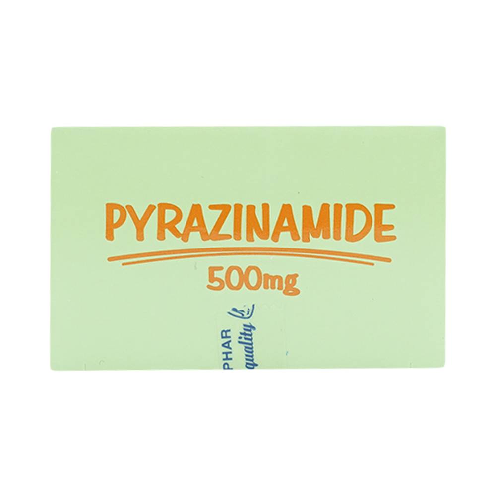 Thuốc Pyrazinamide 500mg Mekophar điều trị bệnh lao phổi (10 vỉ x 10 viên)