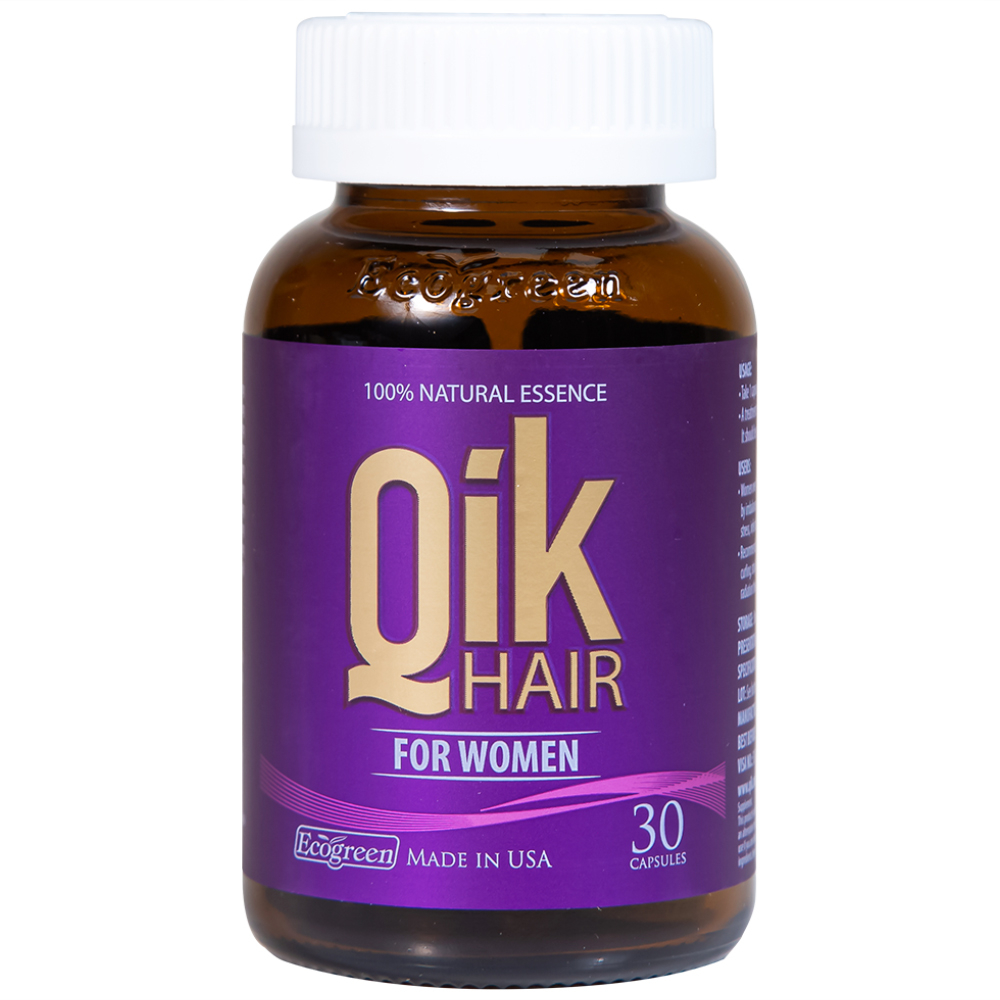 Viên giúp giảm rụng tóc ở nữ giới giúp mọc tóc Ecogreen Qik Hair For Women (30 viên)