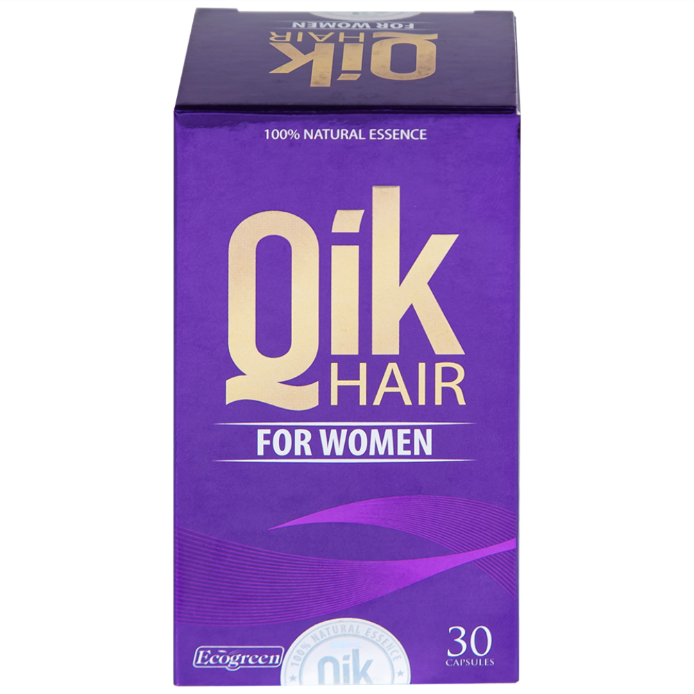 Viên giúp giảm rụng tóc ở nữ giới giúp mọc tóc Ecogreen Qik Hair For Women (30 viên)