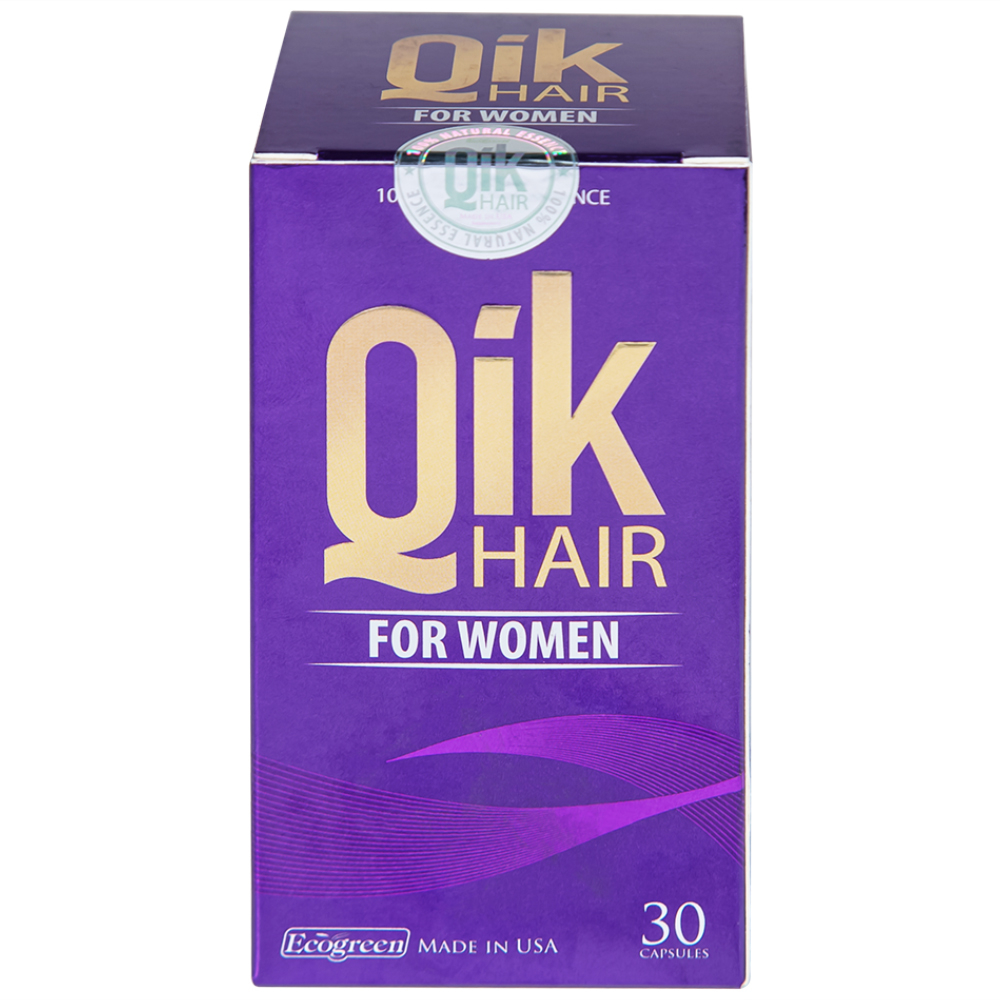 Viên giúp giảm rụng tóc ở nữ giới giúp mọc tóc Ecogreen Qik Hair For Women (30 viên)