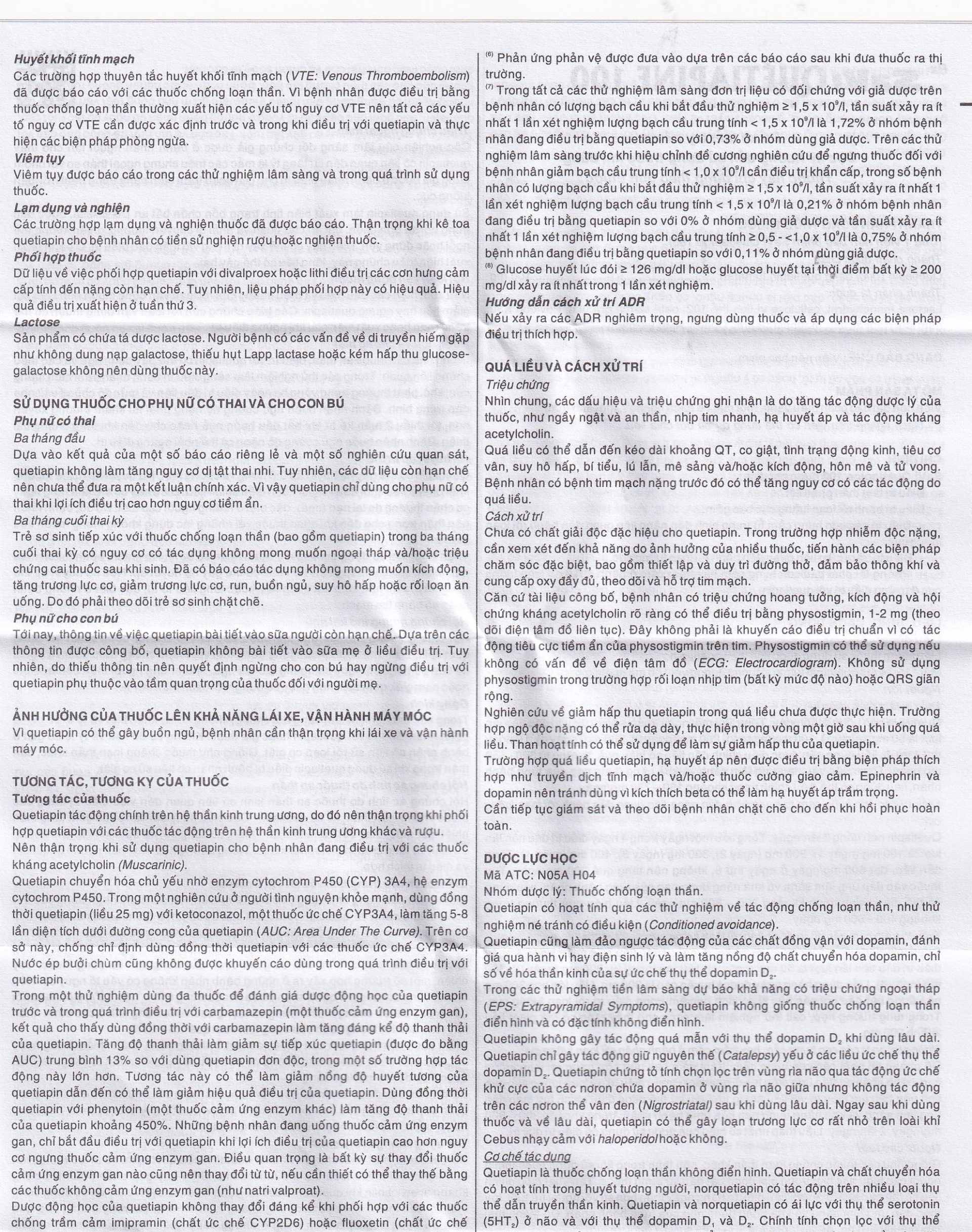 Thuốc Savi Quetiapine 100 điều trị tâm thần phân liệt (3 vỉ x 10 viên)