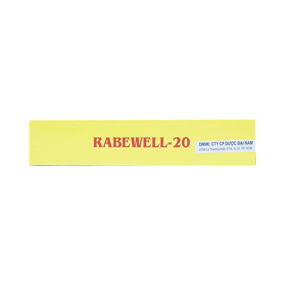 Thuốc Rabewell 20mg Madras Pharm điều trị trào ngược dạ dày (3 vỉ x 10 viên)