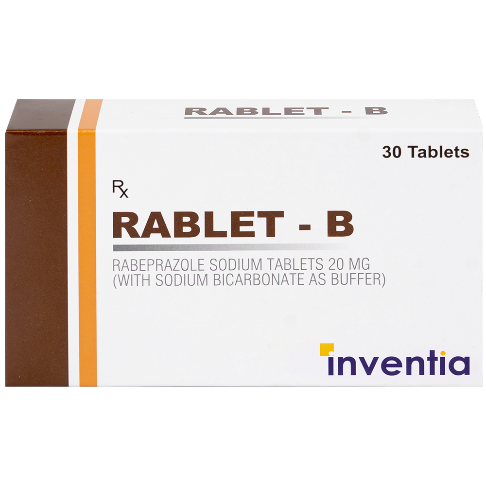Thuốc Rablet-B Inventia điều trị loét do hội chứng trào ngược dạ dày, thực quản (3 vỉ x 10 viên)