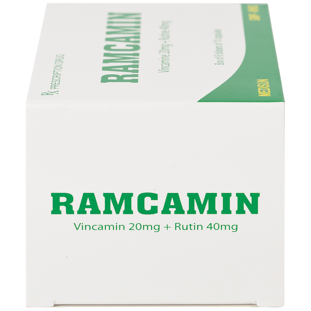 Thuốc Ramcamin Medisun hỗ trợ điều trị tuần hoàn não, suy giảm trí nhớ (6 vỉ x 10 viên)