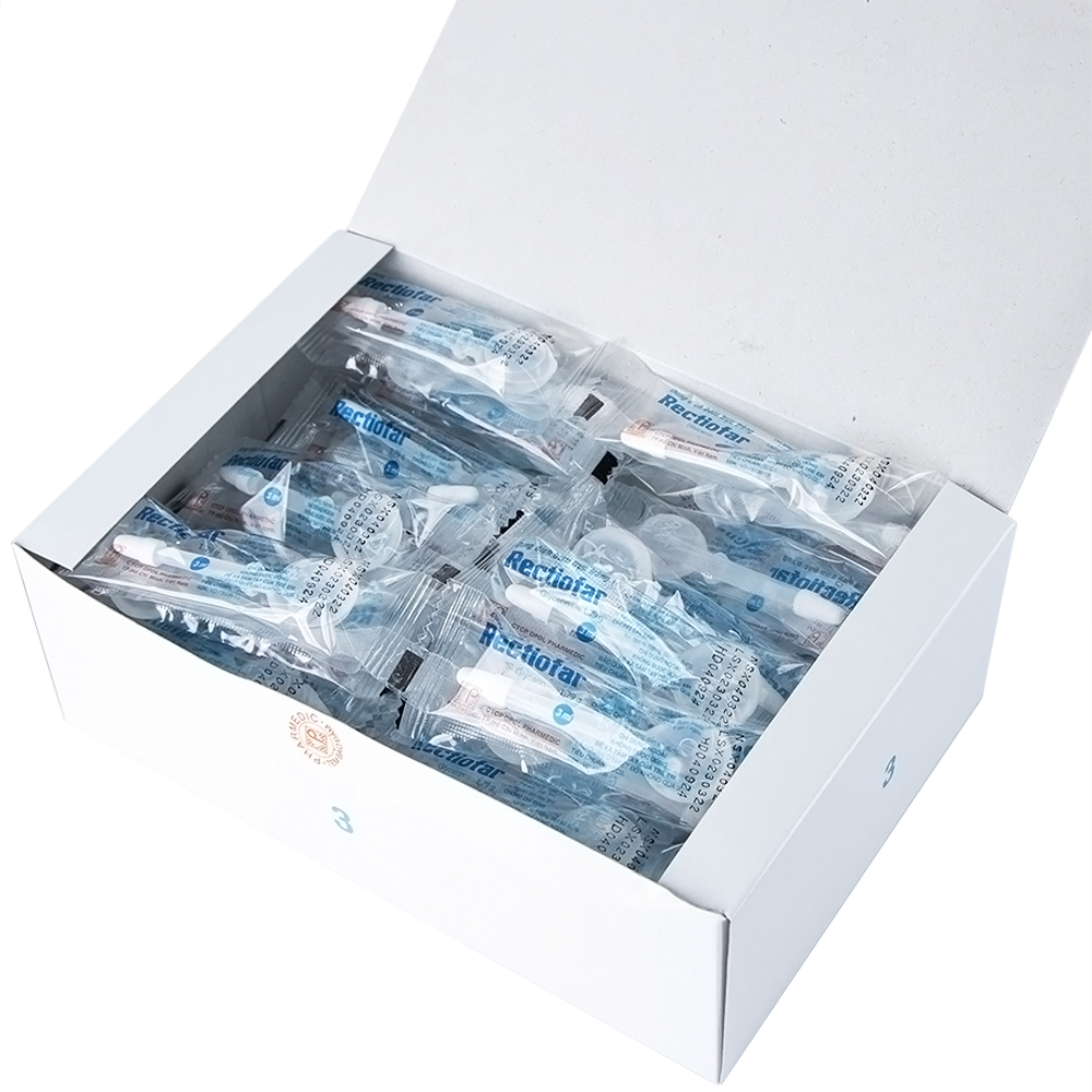 Dung dịch Rectiofar Pharmedic điều trị táo bón (50 túi x 1 ống bơm 3ml)