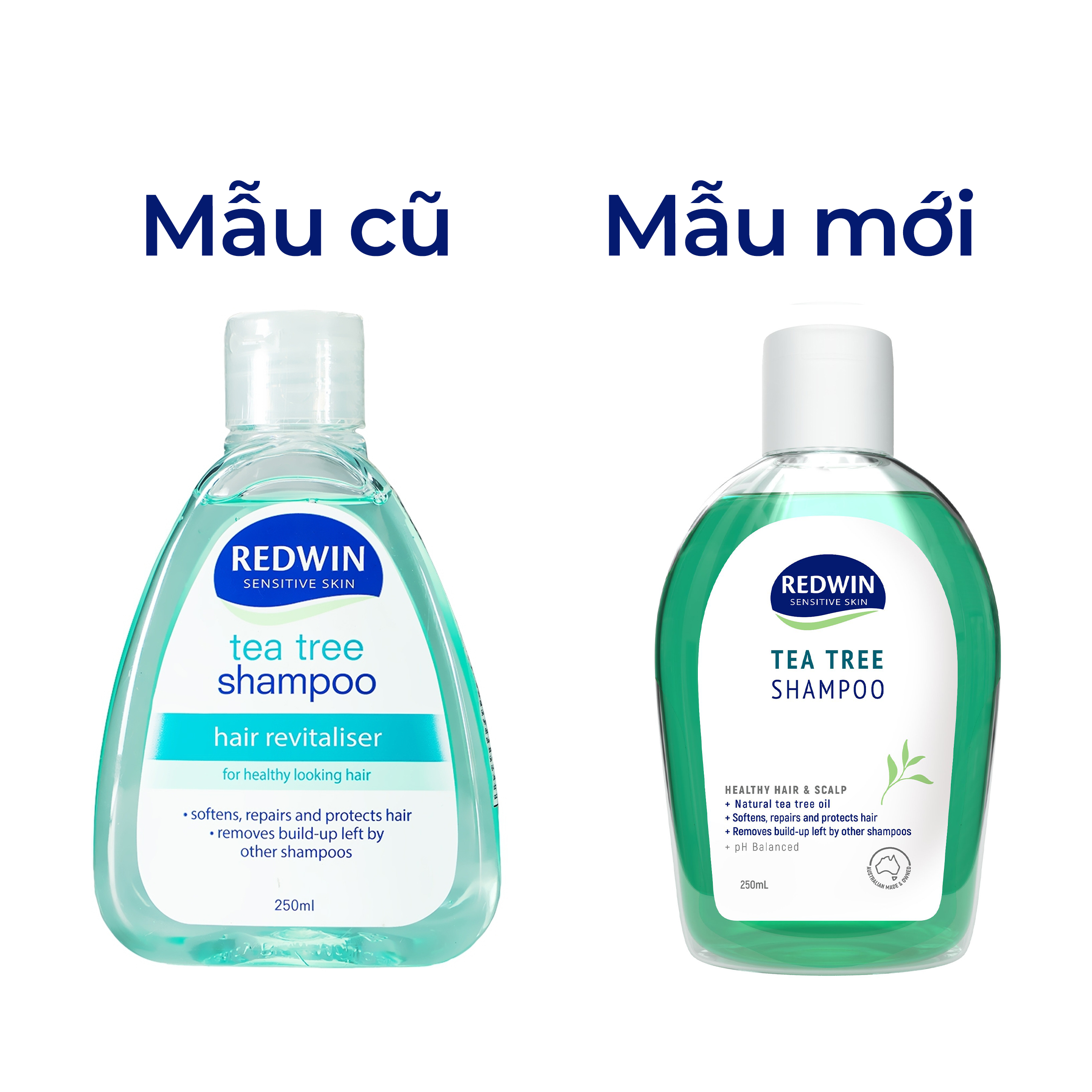 Dầu gội sạch gàu Redwin Tea Tree Shampoo Hair Revitaliser 250ml