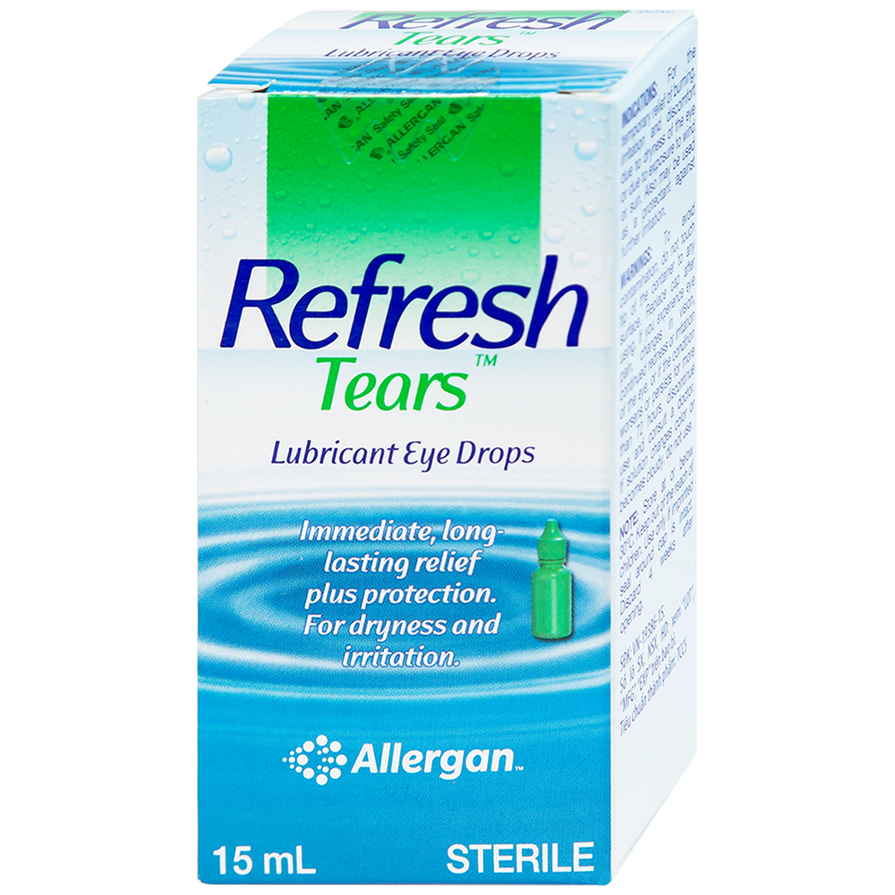 Thuốc nhỏ mắt Refresh Tears Allergan giảm khô mắt, mắt đỏ (15ml)