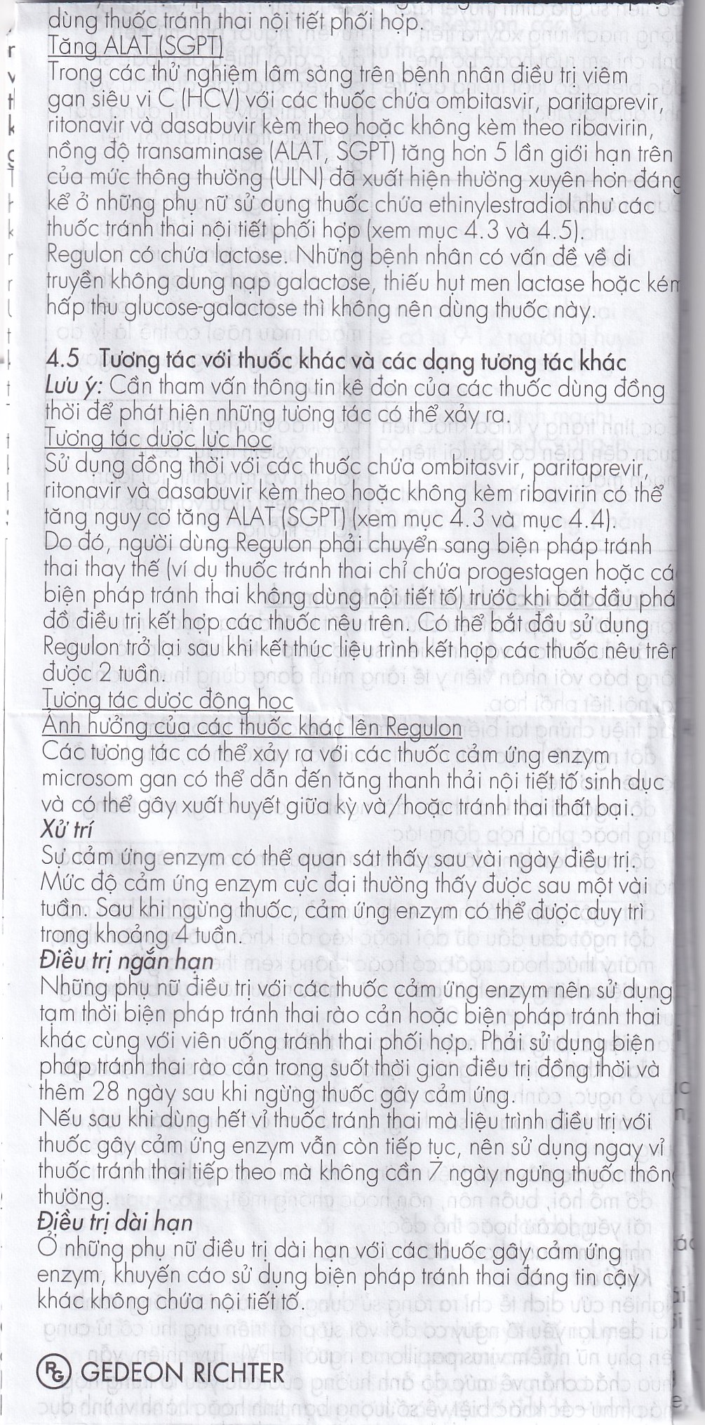 Thuốc Regulon Gedeon tránh thai hằng ngày (1 vỉ x 21 viên)