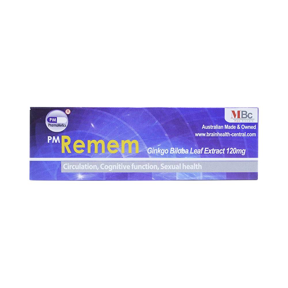 Thuốc Remem Probiotec điều trị suy tuần hoàn não, di chứng tai biến mạch máu não (4 vỉ x 15 viên)