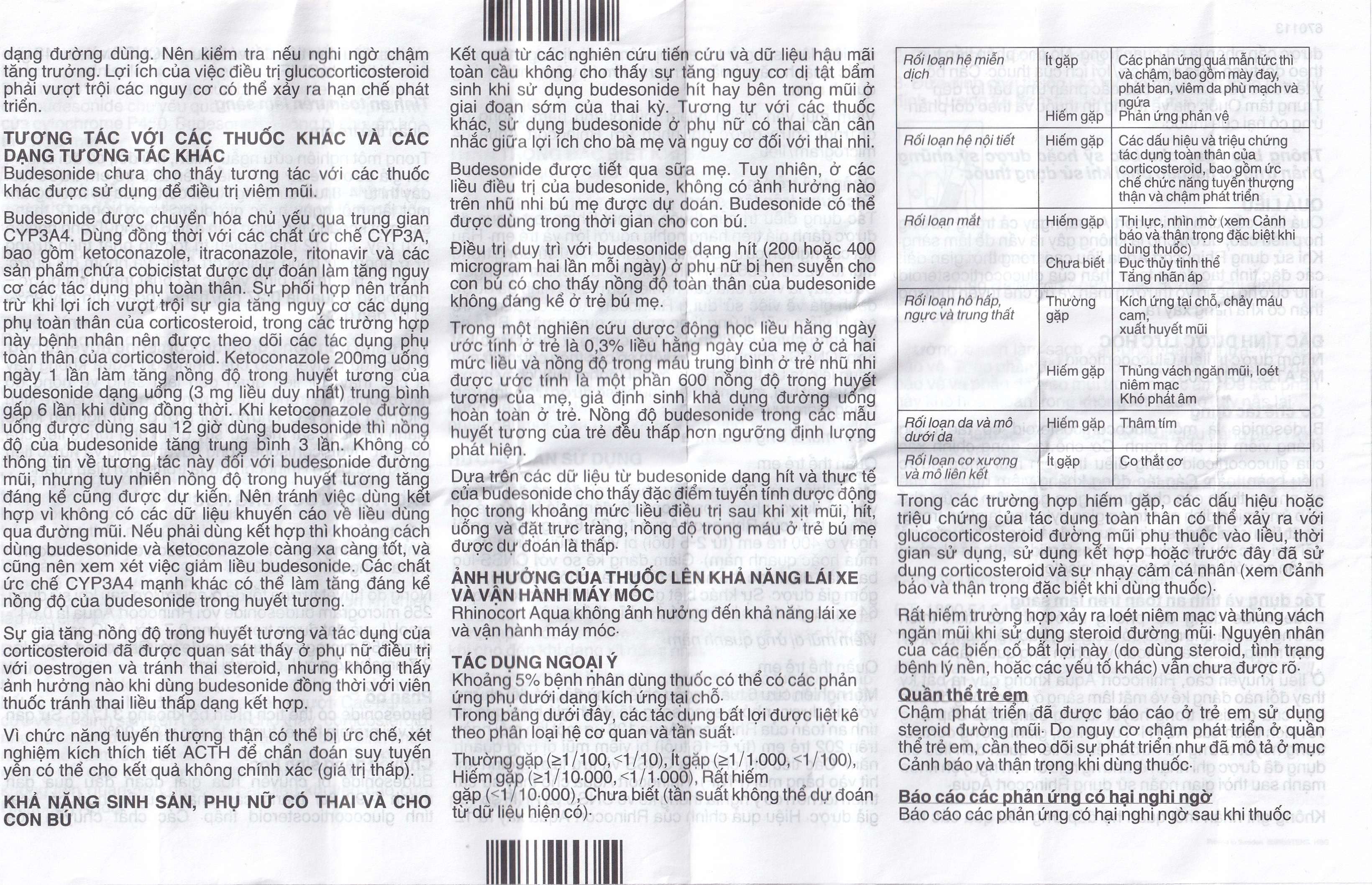 Thuốc Rhinocort Aqua 64mcg McNeil điều trị trong các trường hợp viêm mũi dị ứng quanh năm và viêm mũi dị ứng theo mùa (120 liều)