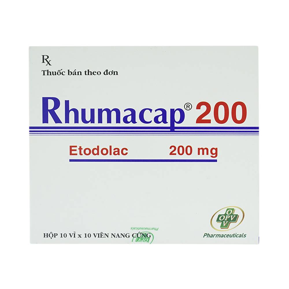 Thuốc Rhumacap 200 OPV điều trị viêm khớp dạng thấp (10 vỉ x 10 viên)