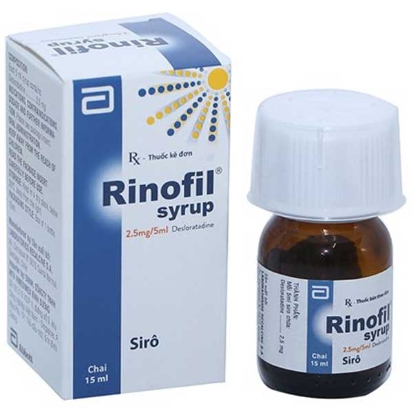 Syrup Rinofil 2.5mg/5ml Abbott điều trị viêm mũi dị ứng (15ml)