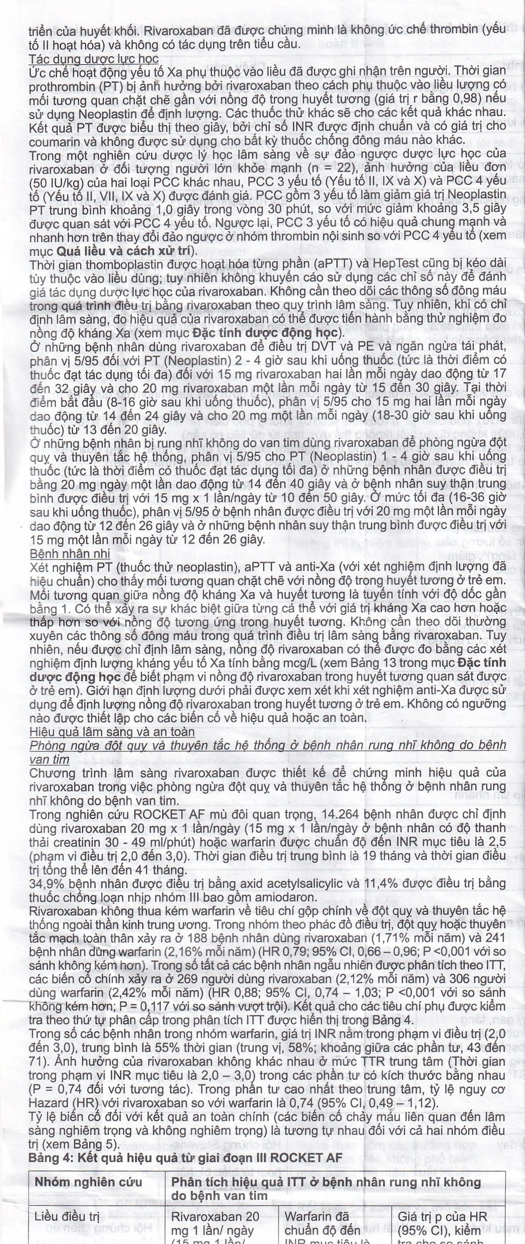 Thuốc Rivacryst 15Mg Dự Phòng Huyết Khối, Giảm Nguy Cơ Đột Quỵ  ( 1 Vỉ X 14 Viên)