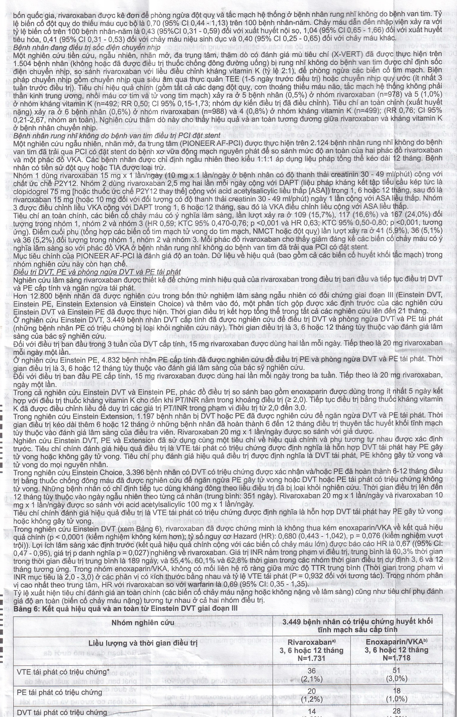 Thuốc Rivacryst 15Mg Dự Phòng Huyết Khối, Giảm Nguy Cơ Đột Quỵ  ( 1 Vỉ X 14 Viên)