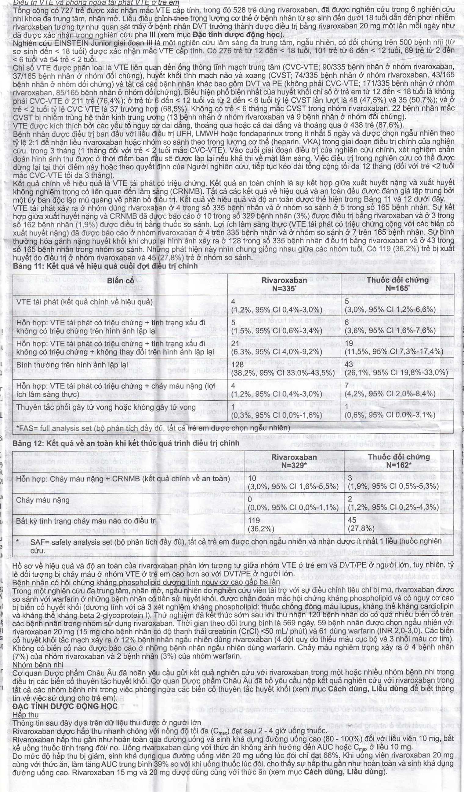 Thuốc Rivacryst 15Mg Dự Phòng Huyết Khối, Giảm Nguy Cơ Đột Quỵ  ( 1 Vỉ X 14 Viên)