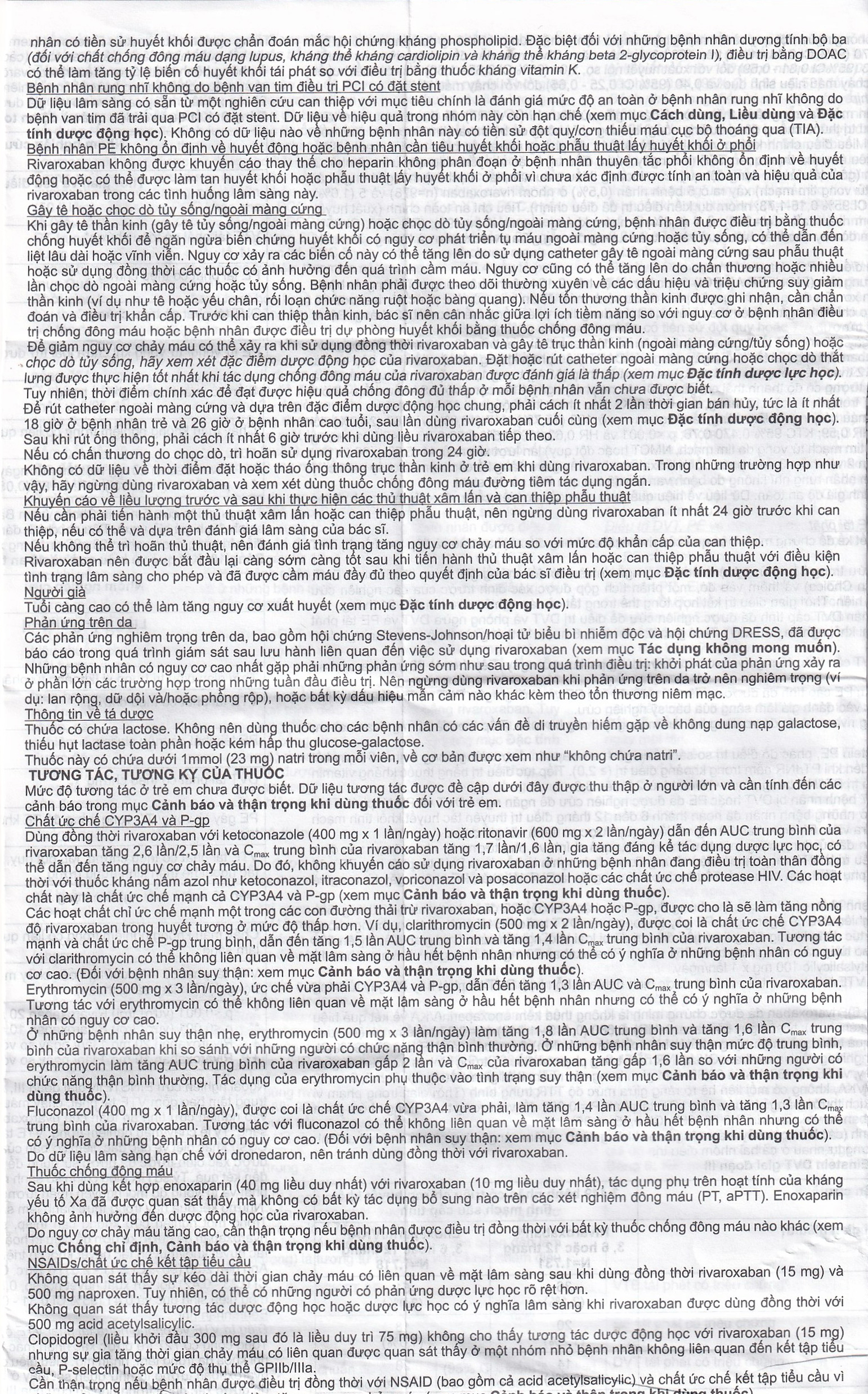 Thuốc Rivacryst 15Mg Dự Phòng Huyết Khối, Giảm Nguy Cơ Đột Quỵ  ( 1 Vỉ X 14 Viên)