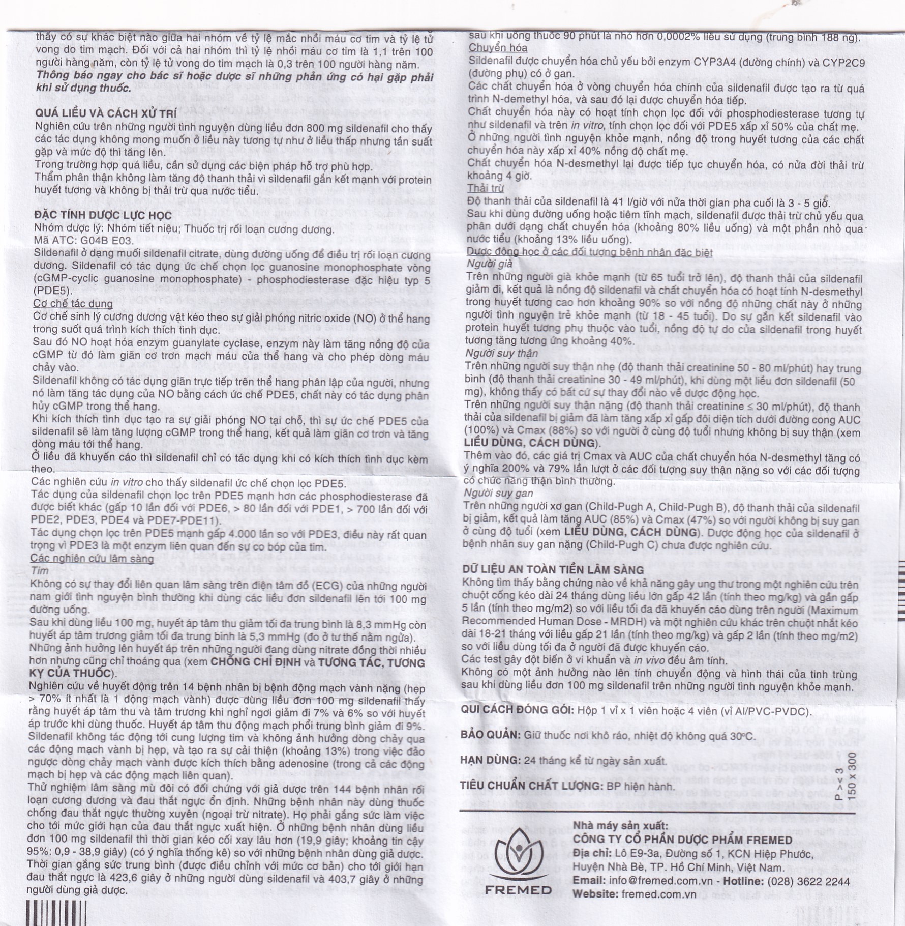 Thuốc Rocla 50 Fremed điều trị các tình trạng rối loạn cương dương (1 vỉ x 4 viên)