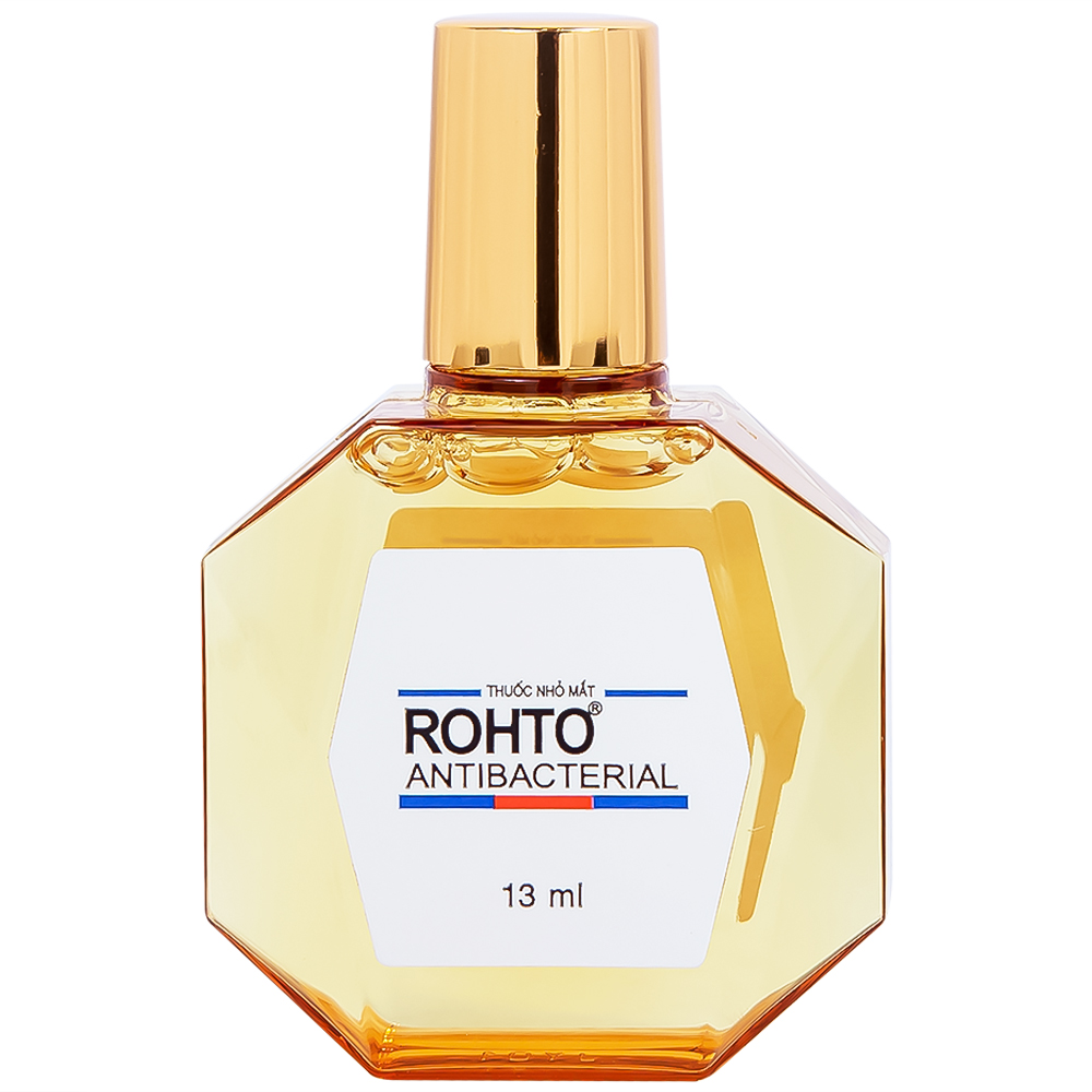 Thuốc nhỏ mắt Rohto Antibacterial điều trị lẹo mắt, viêm kết mạc, viêm mi mắt (13ml)