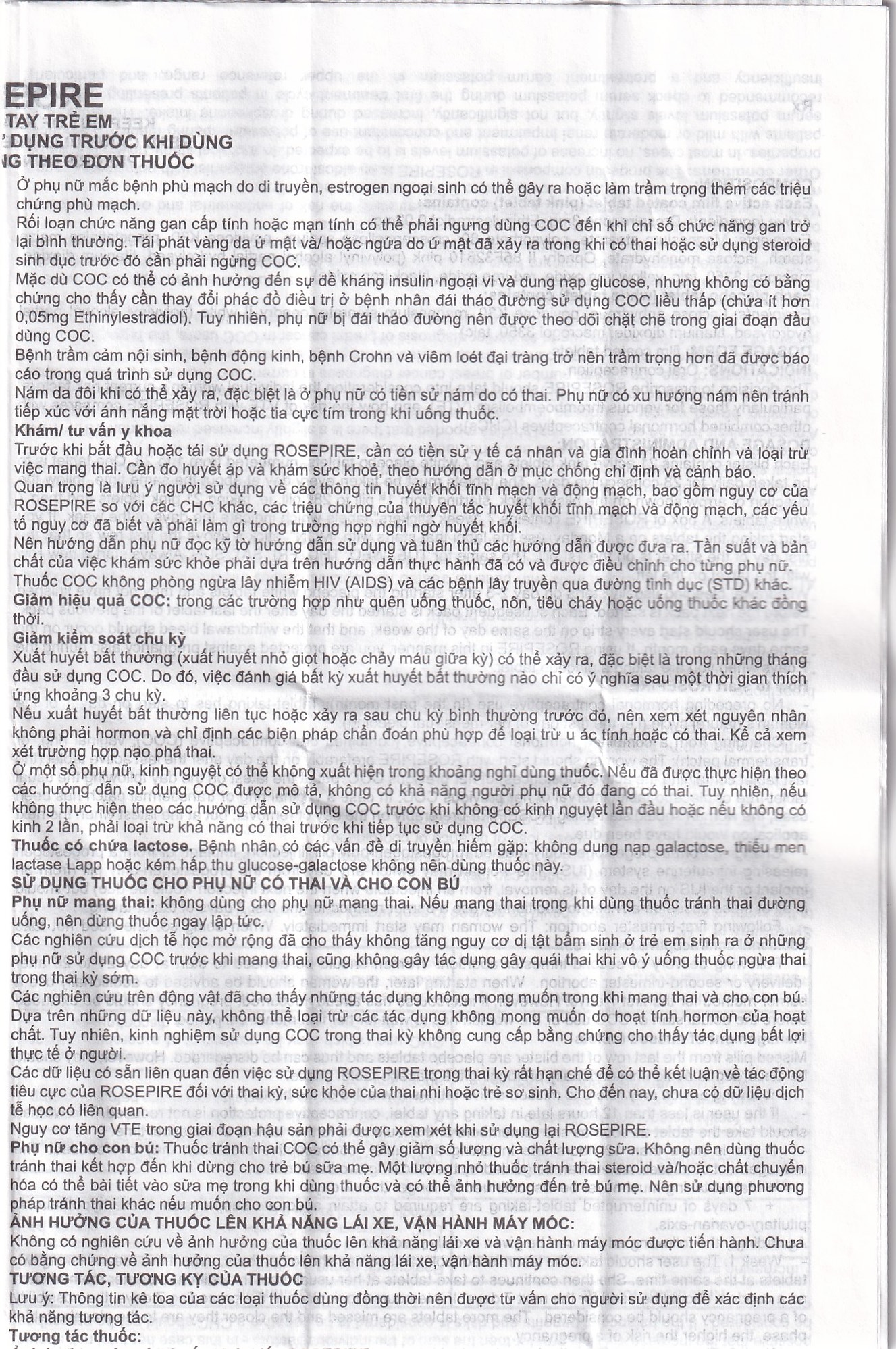 Thuốc Rosepire 3mg/0,02mg Exeltis tím dùng để tránh thai (1 vỉ x 28 viên)