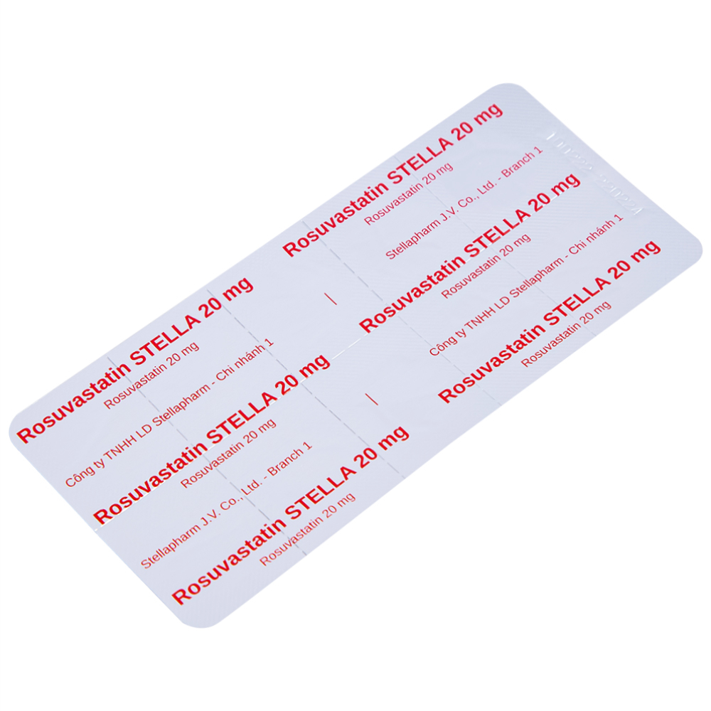 Thuốc Rosuvastatin Stella 20mg điều trị tăng cholesterol máu (3 vỉ x 10 viên)