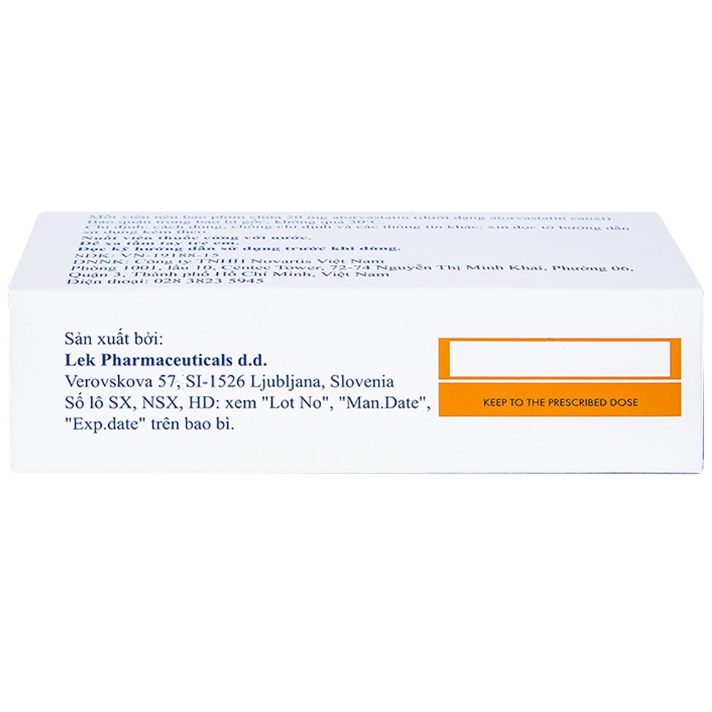 Thuốc Rotacor 20mg Sandoz điều trị tăng cholesterol toàn phần (3 vỉ x 10 viên)