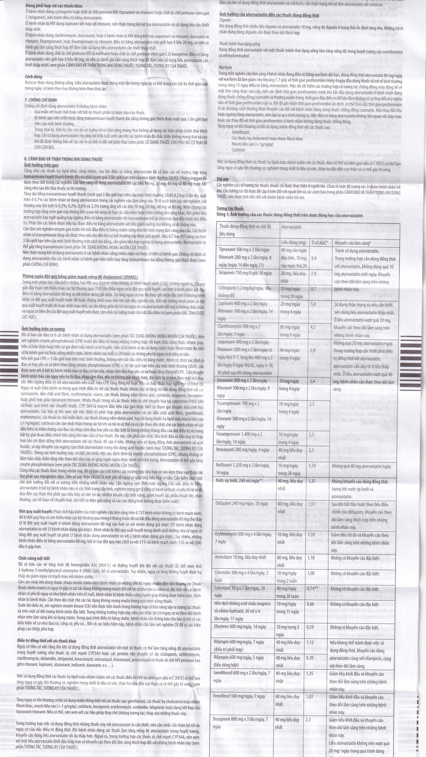 Thuốc Rotacor 20mg Sandoz điều trị tăng cholesterol toàn phần (3 vỉ x 10 viên)