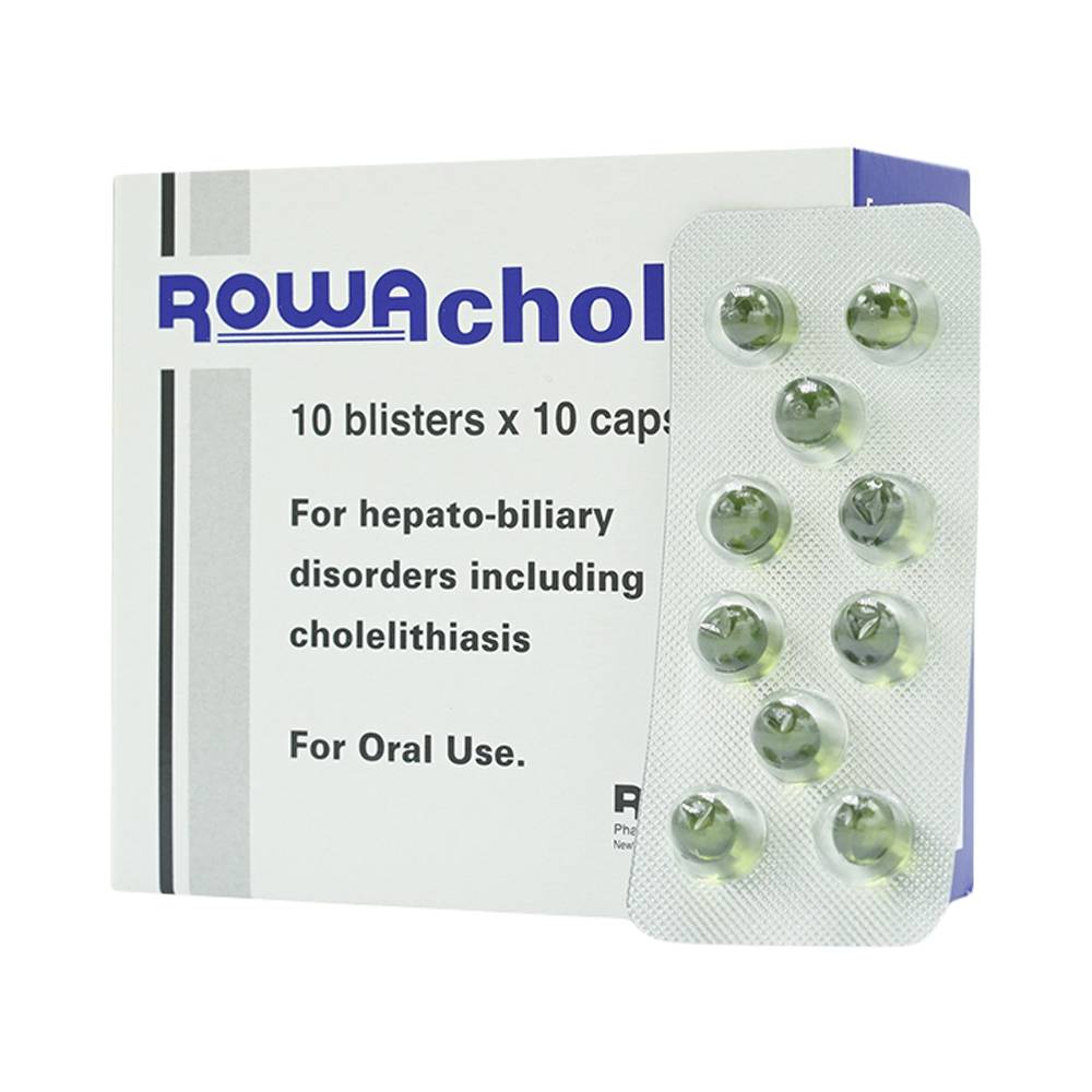Thuốc Rowachol Rowa điều trị làm tan sỏi đường mật (10 vỉ x 10 viên)
