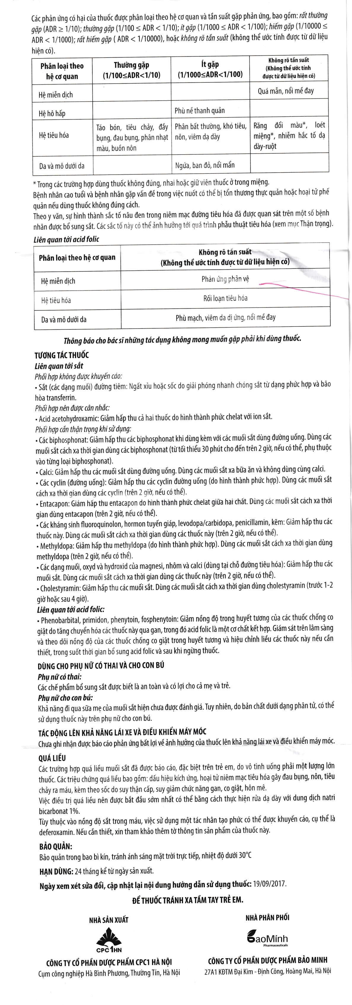 Thuốc Safoli Avisure điều trị thiếu máu, thiếu sắt trong kỳ mang thai (2 vỉ x 15 viên)