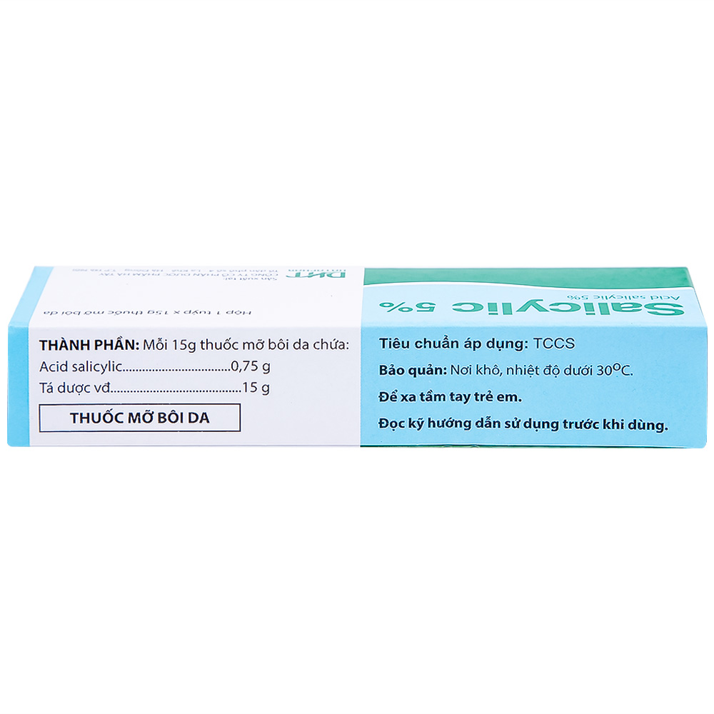 Thuốc mỡ bôi da Salicylic 5% Hataphar làm bạt sừng, bong vẩy (15g)