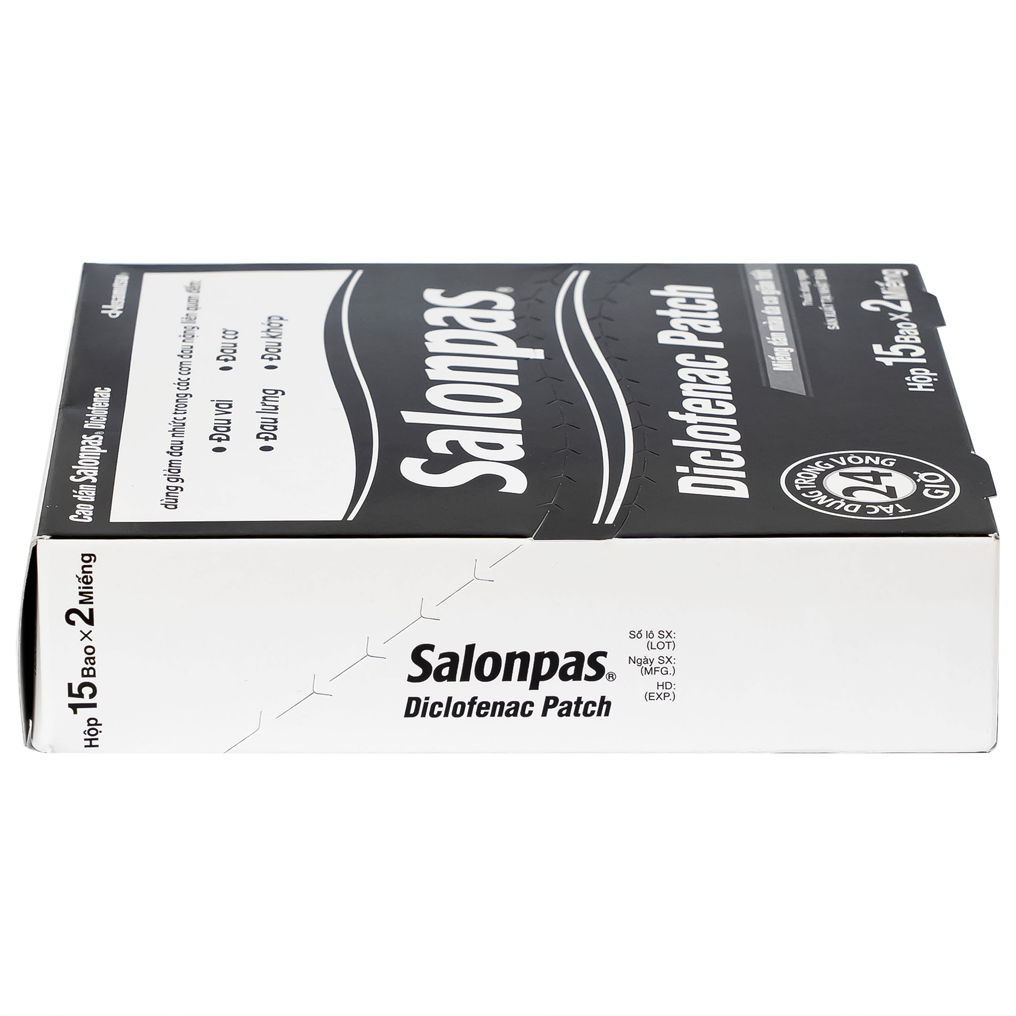 Cao dán Salonpas Diclofenac Patch Hisamitsu giảm đau, kháng viêm đau cơ, đau vai (15 gói x 2 miếng)