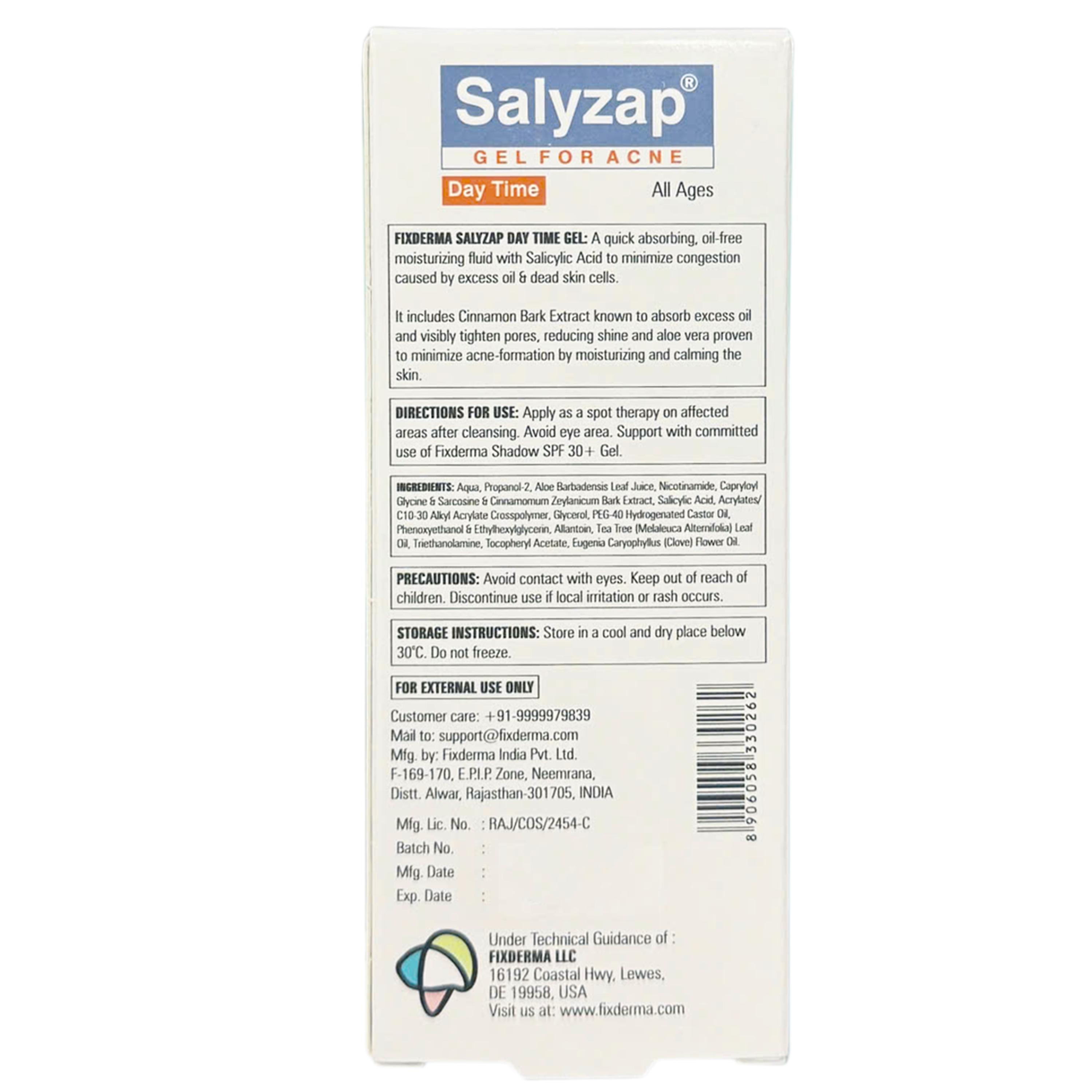 Gel bôi giảm mụn, kháng viêm Fixderma Salyzap (20g)