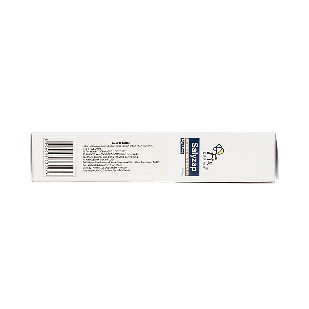 Kem bôi ngừa mụn Fixderma Salyzap Lotion For Acne 20ml