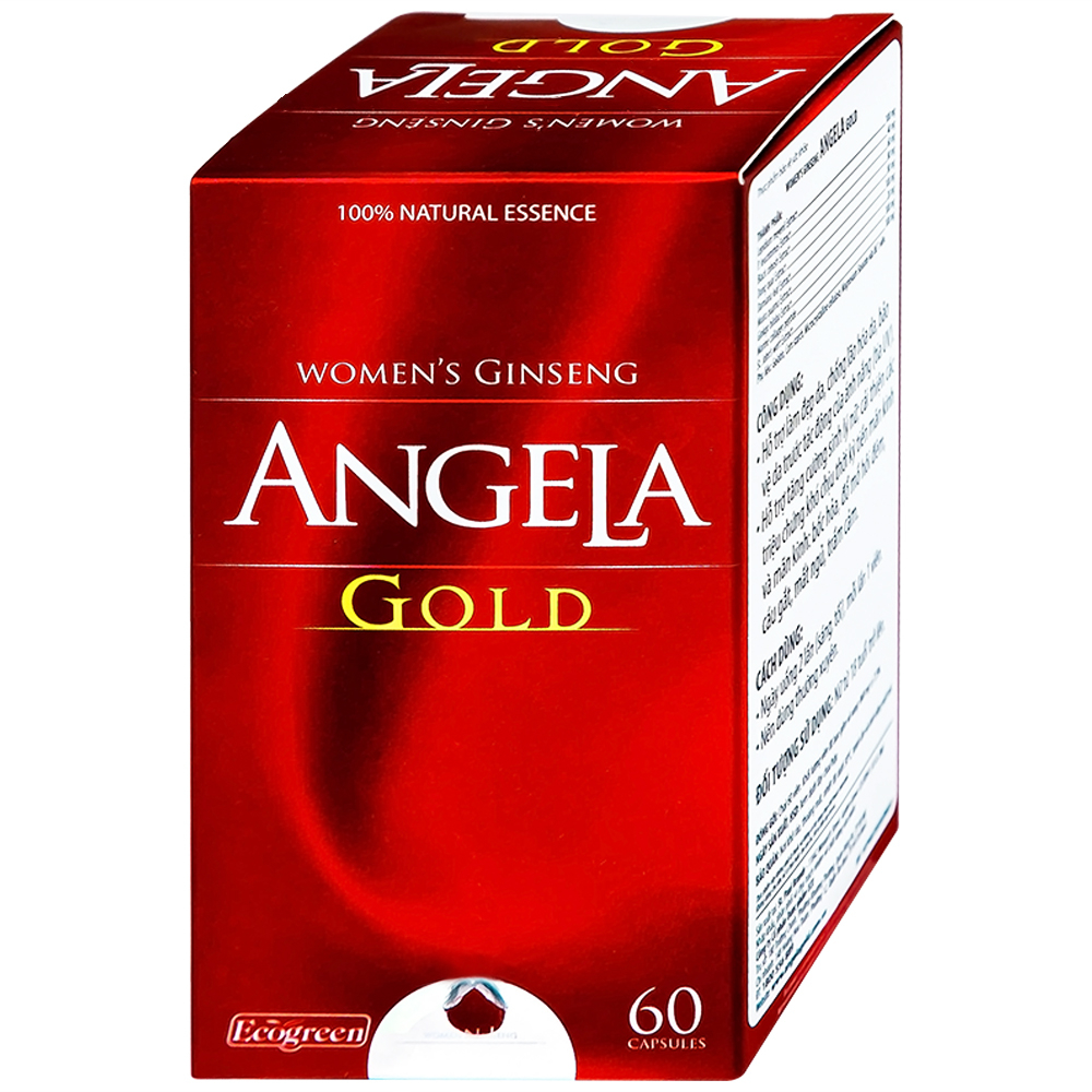 Viên uống hỗ trợ làn da căng sáng tăng cường sinh lý nữ Angela Gold Ecogreen (60 viên)