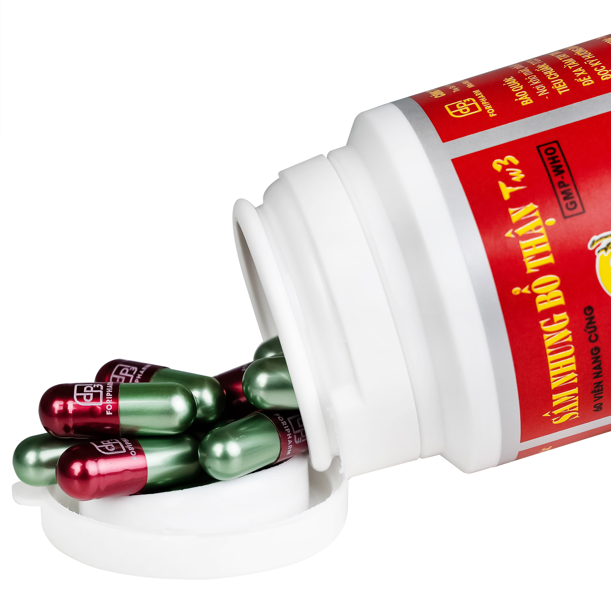 Sâm nhung bổ thận TW3 Foripharm giúp tăng cường sức khỏe, cải thiện tiểu đêm, tê mỏi chân tay (60 viên)