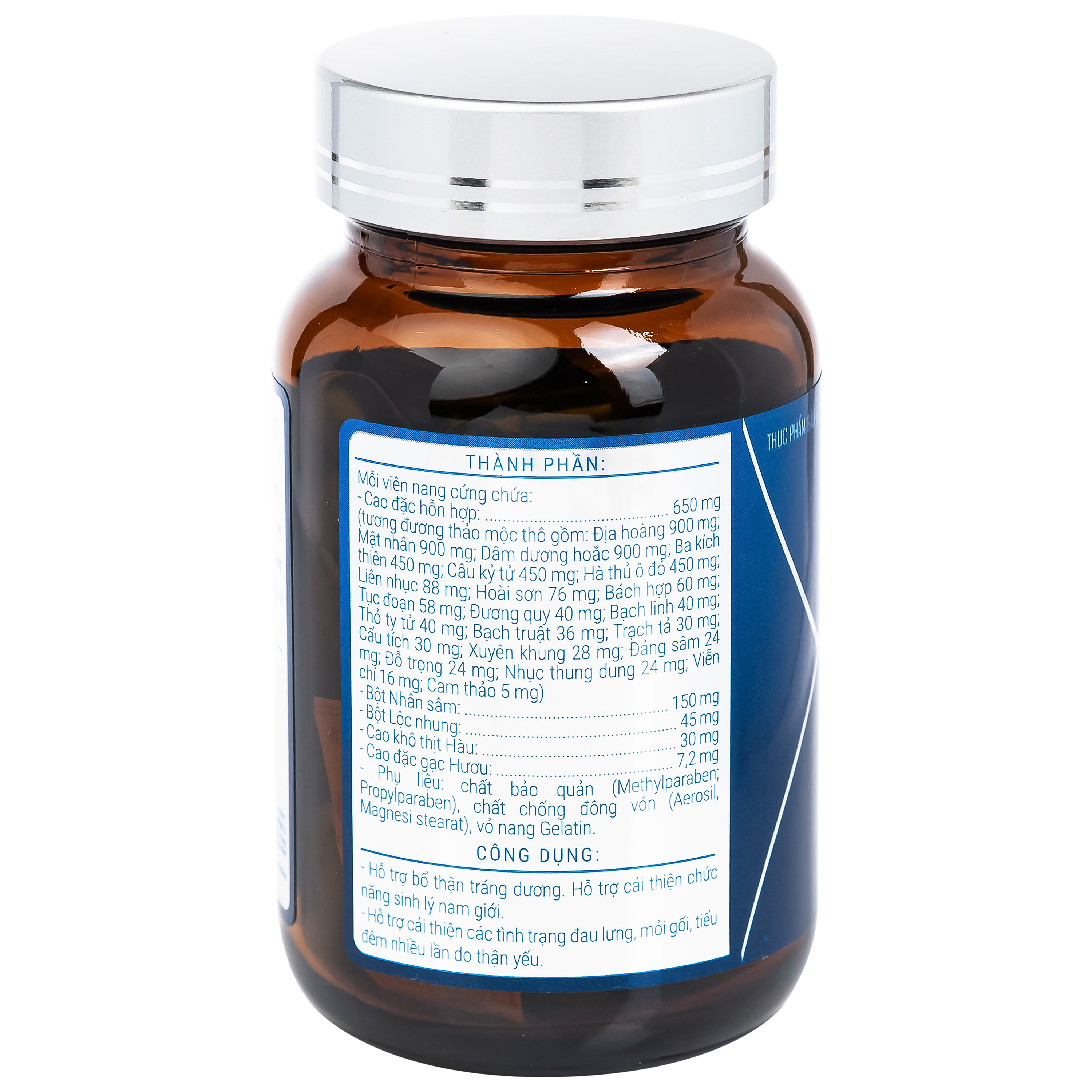 Viên uống hỗ trợ bổ thận tráng dương, cải thiện sinh lý nam Sâm Nhung Bổ Thận TW3 Platinum (60 viên)