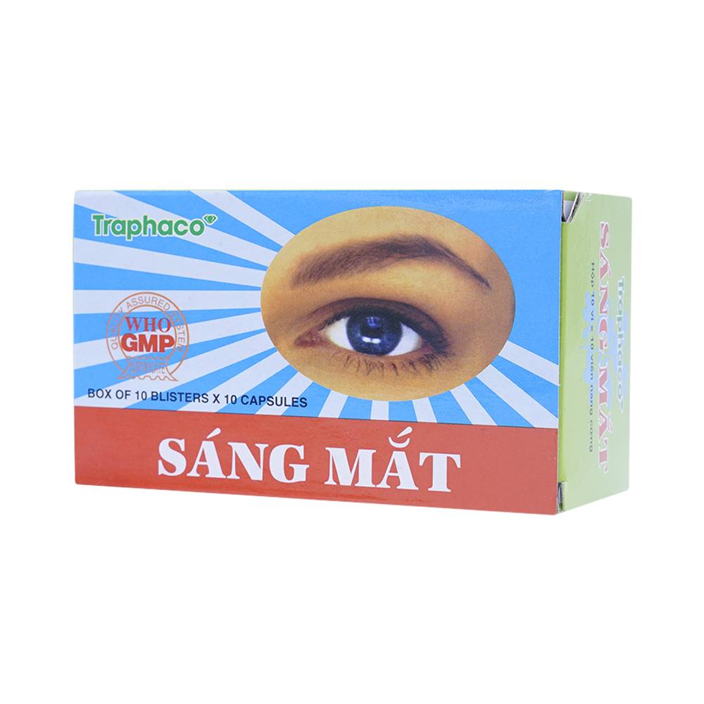 Thuốc Sáng Mắt Traphaco điều trị mờ mắt, nhức mắt (10 vỉ x 10 viên)