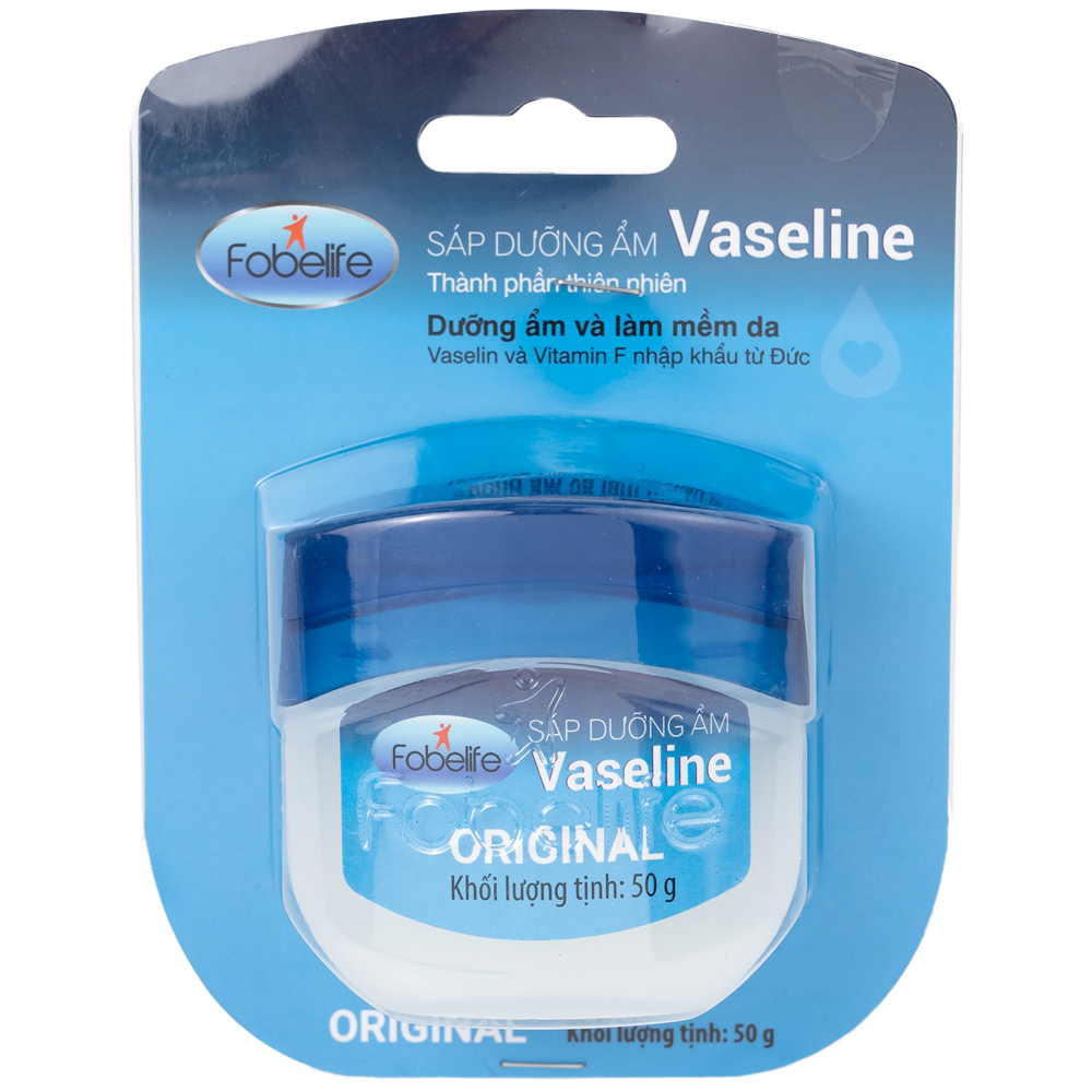 Sáp dưỡng ẩm Vaseline Fobelife làm mềm da, ngăn ngừa nứt nẻ (50g)