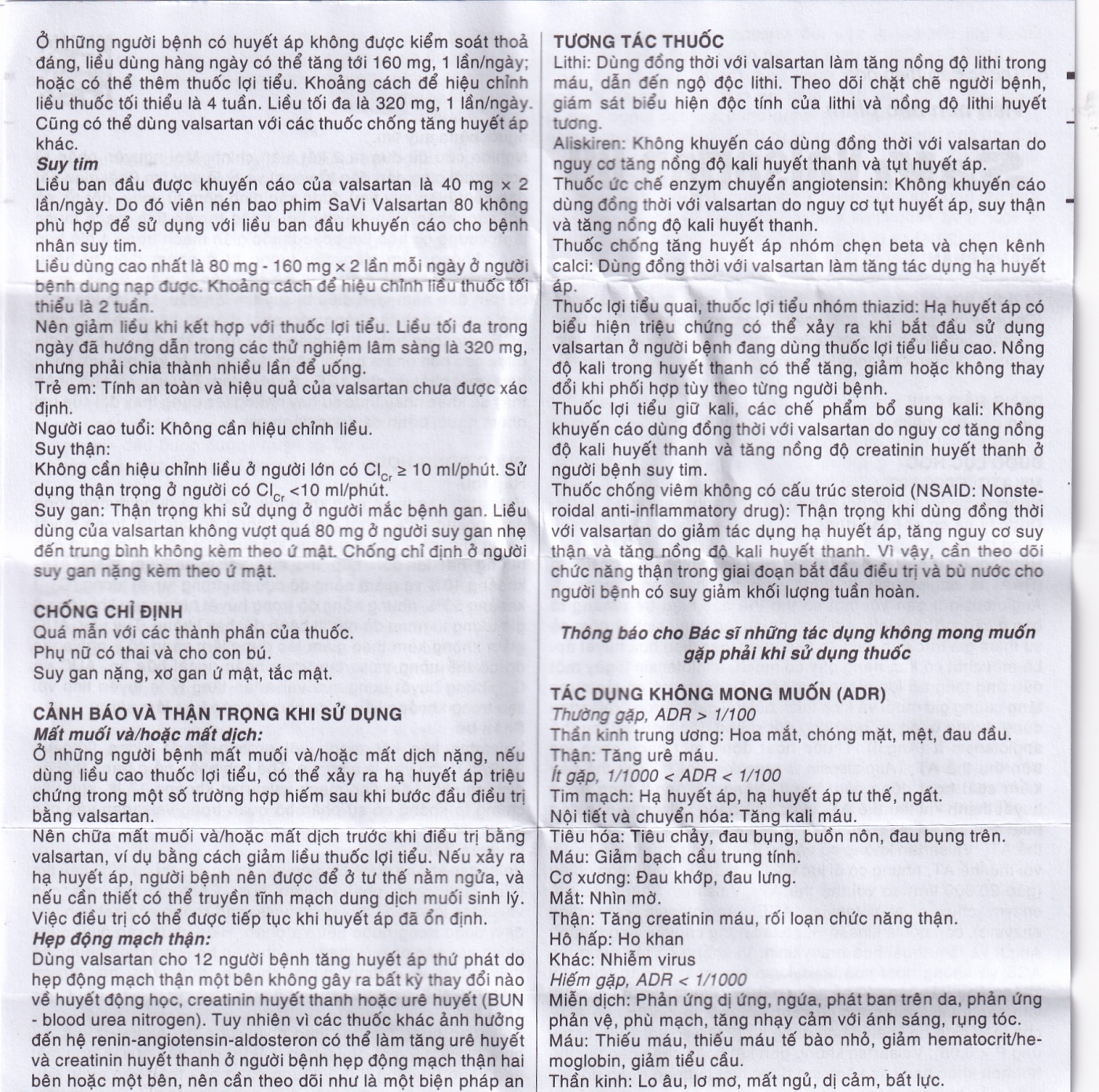 Thuốc Savi Valsartan 80 điều trị tăng huyết áp, nhồi máu cơ tim (3 vỉ x 10 viên)