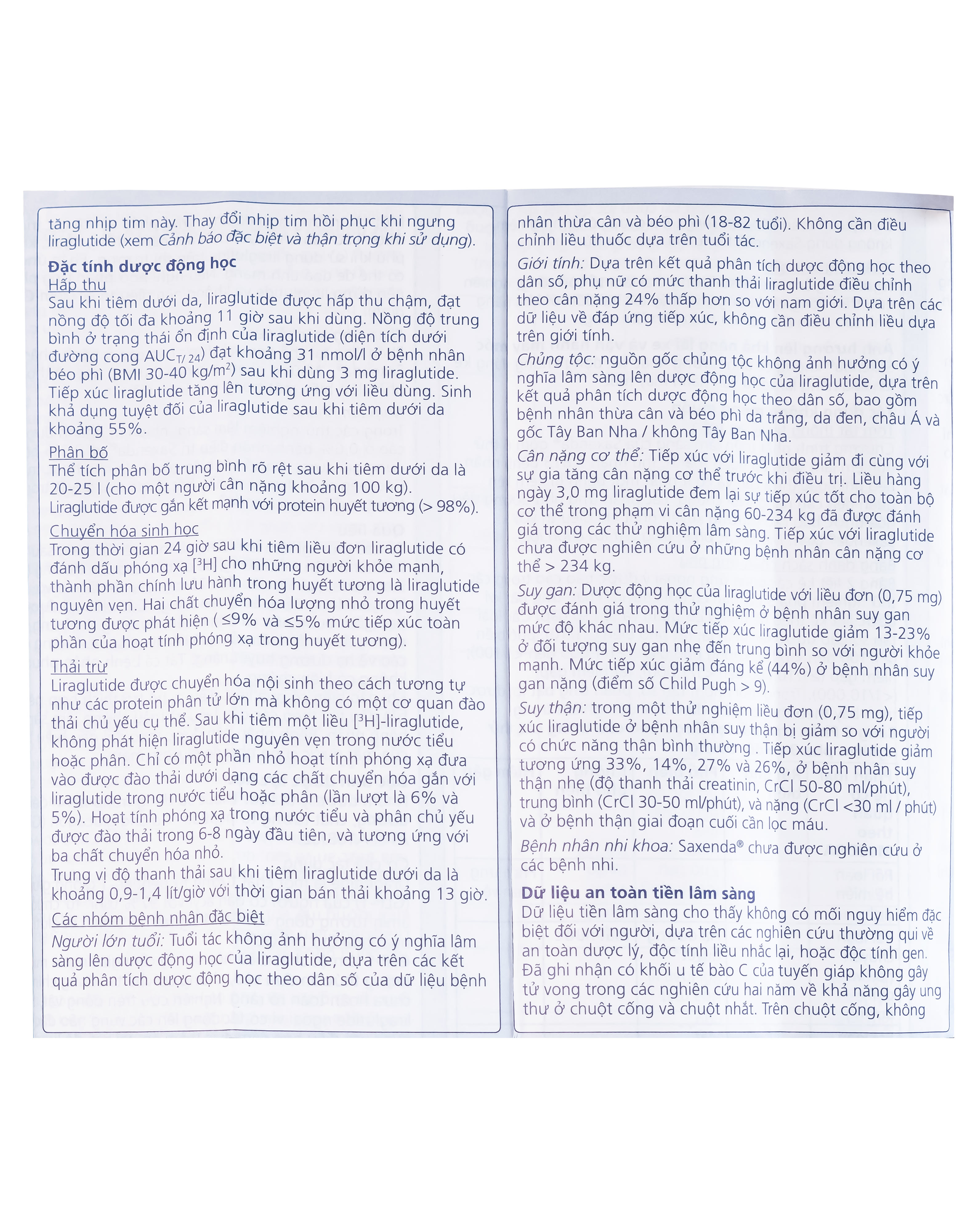 Dung dịch tiêm Saxenda 6mg/ml Novo Nordisk hỗ trợ cho chế độ ăn giảm calo (3 cây)