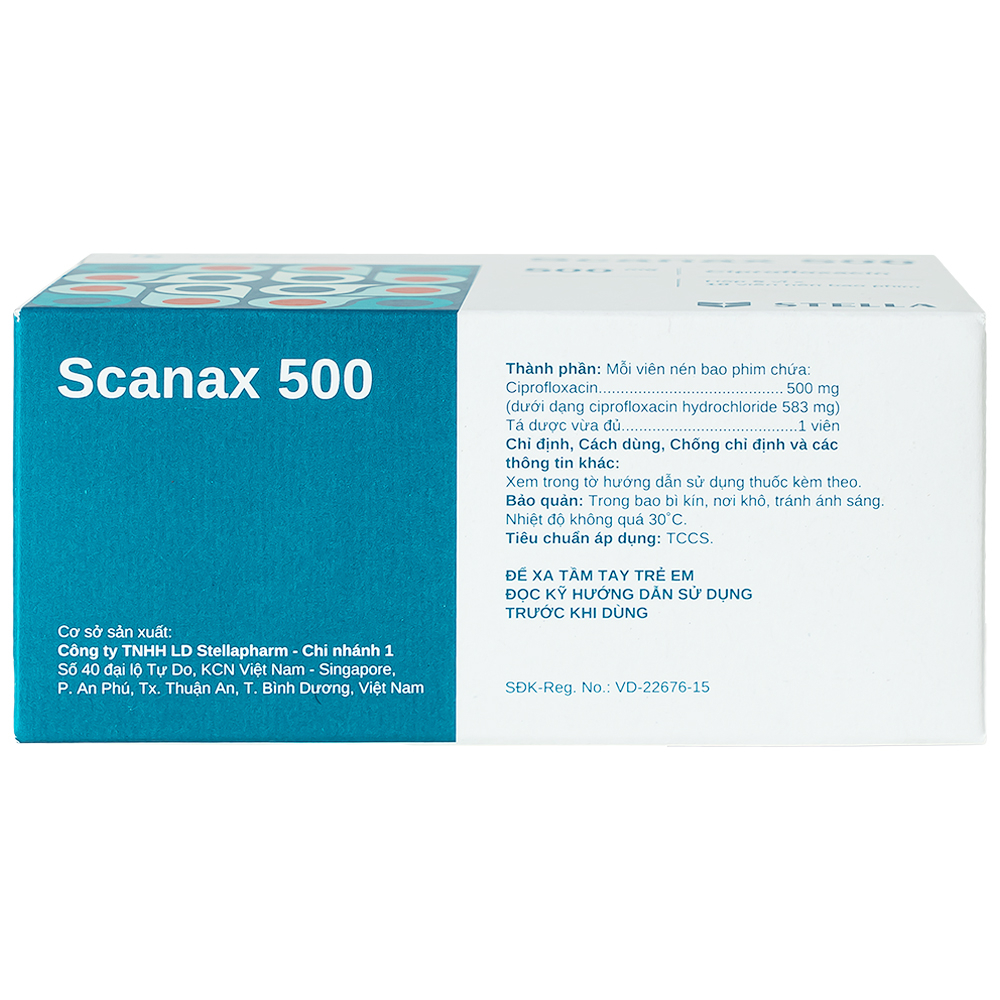 Thuốc Scanax 500 Stella điều trị nhiễm khuẩn (5 vỉ x 10 viên)