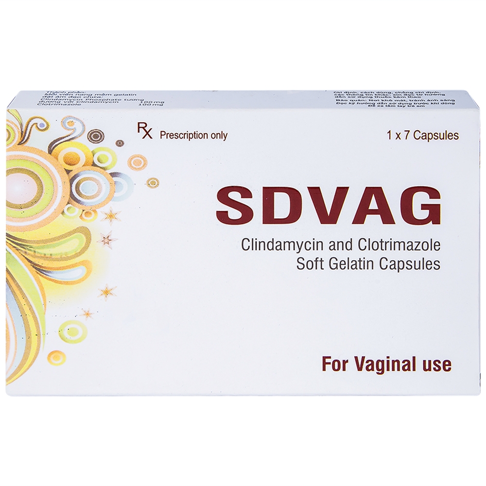 Viên đặt âm đạo Sdvag Gelnova điều trị viêm âm đạo, viêm cổ tử cung (1 vỉ x 7 viên)