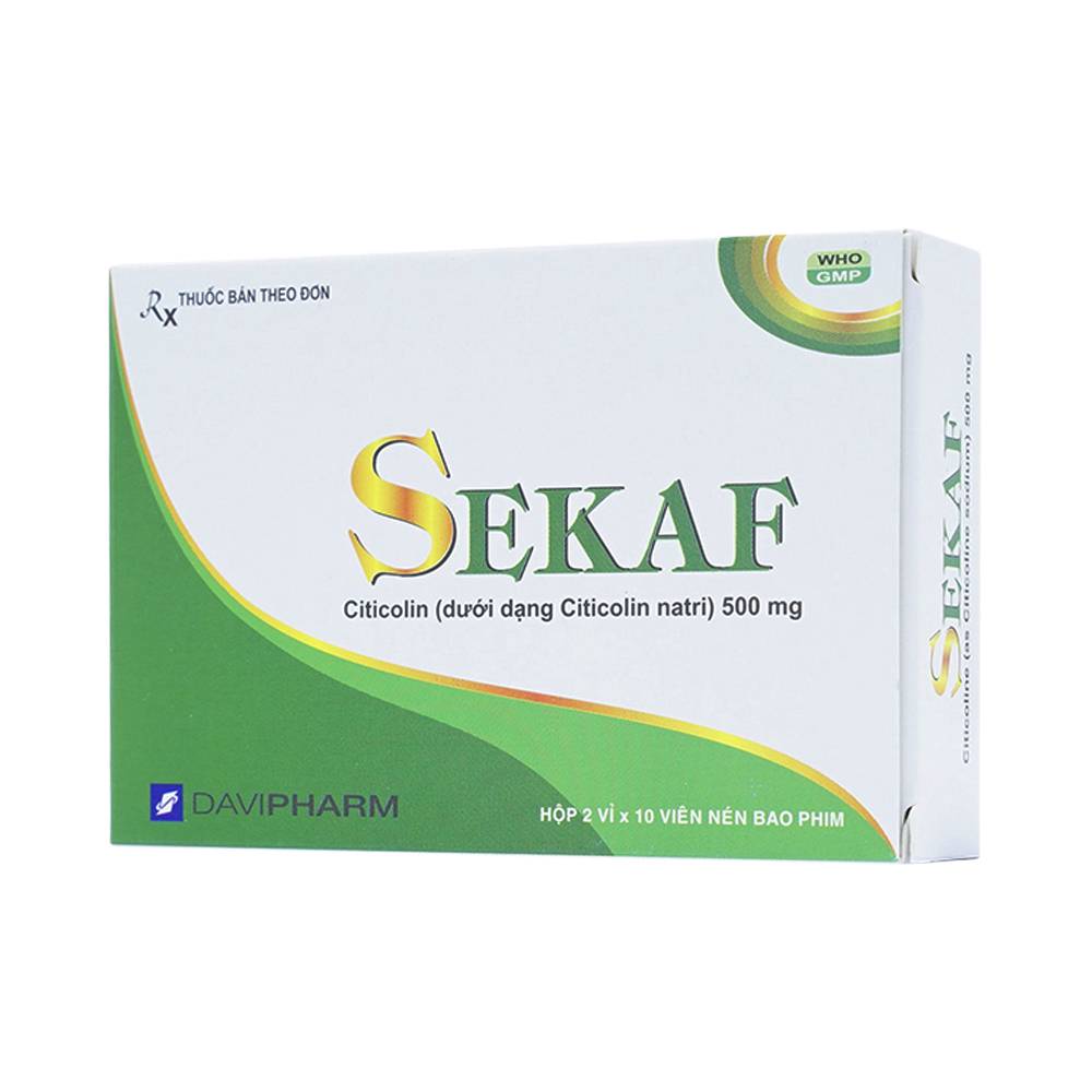 Thuốc Sekaf DaviPharm điều trị các rối loạn mạch máu não (2 vỉ x 10 viên)