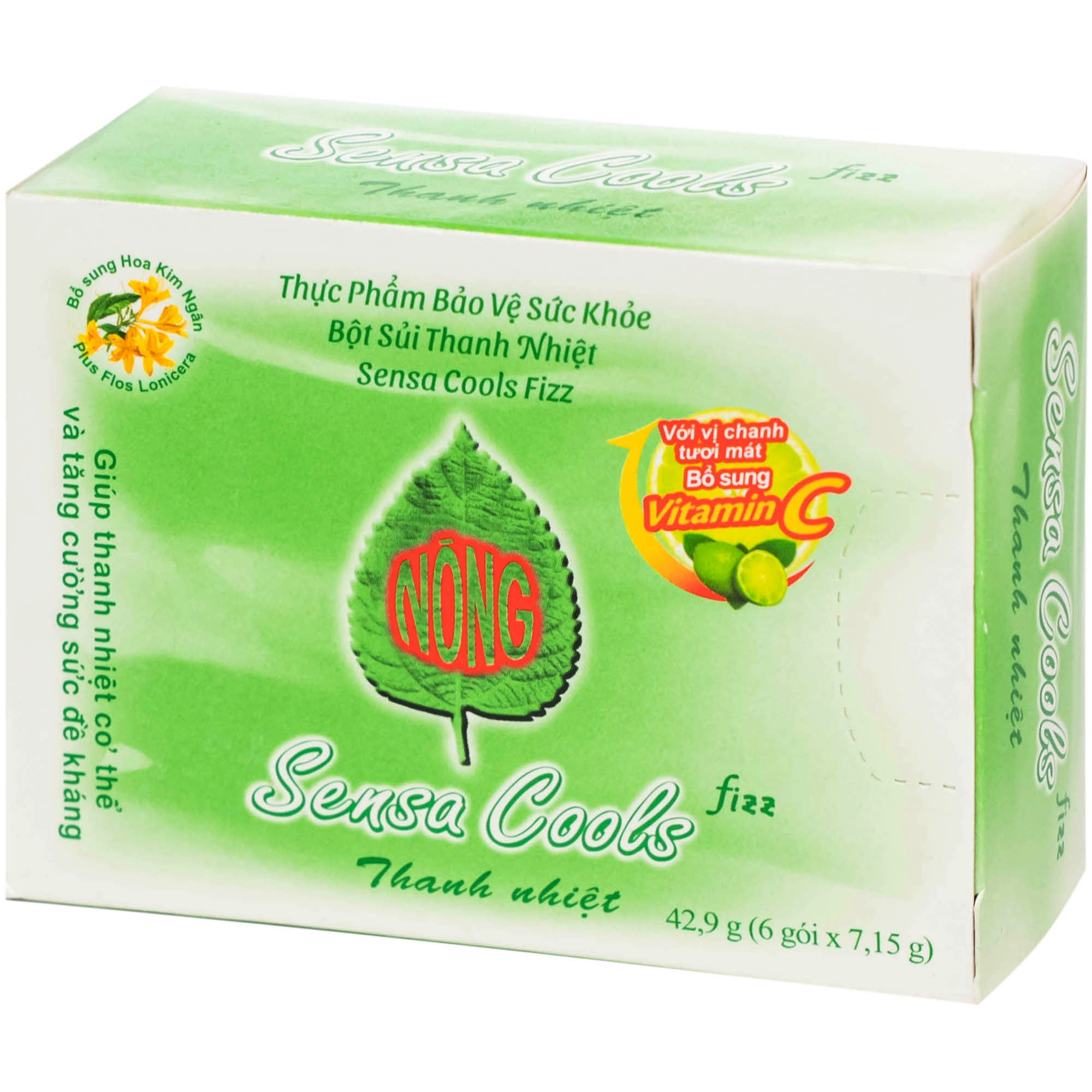 Bột sủi thanh nhiệt Sensa Cools Fizz (6 gói)